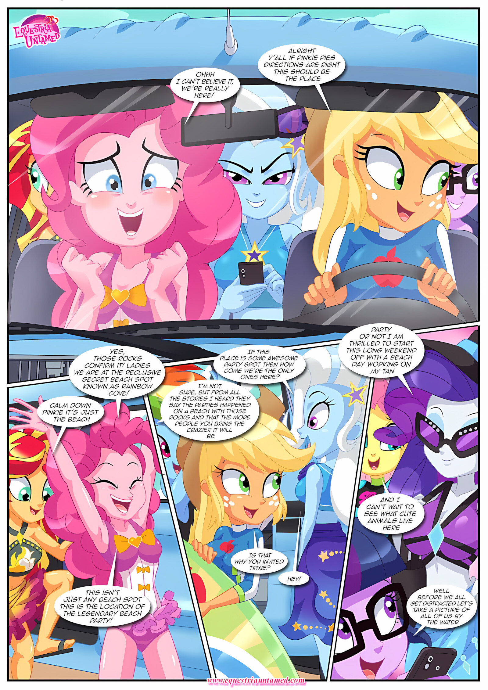 Party At Rainbow Cover [Palcomix], Party At Rainbow Cover, page 2 of 25