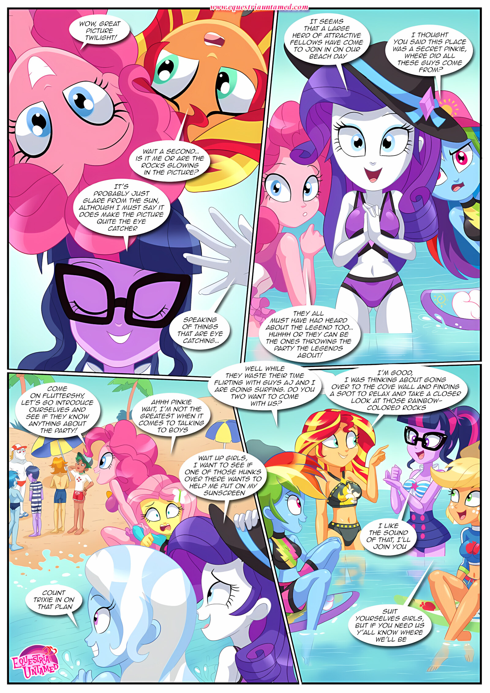 Party At Rainbow Cover [Palcomix], Party At Rainbow Cover, page 4 of 25