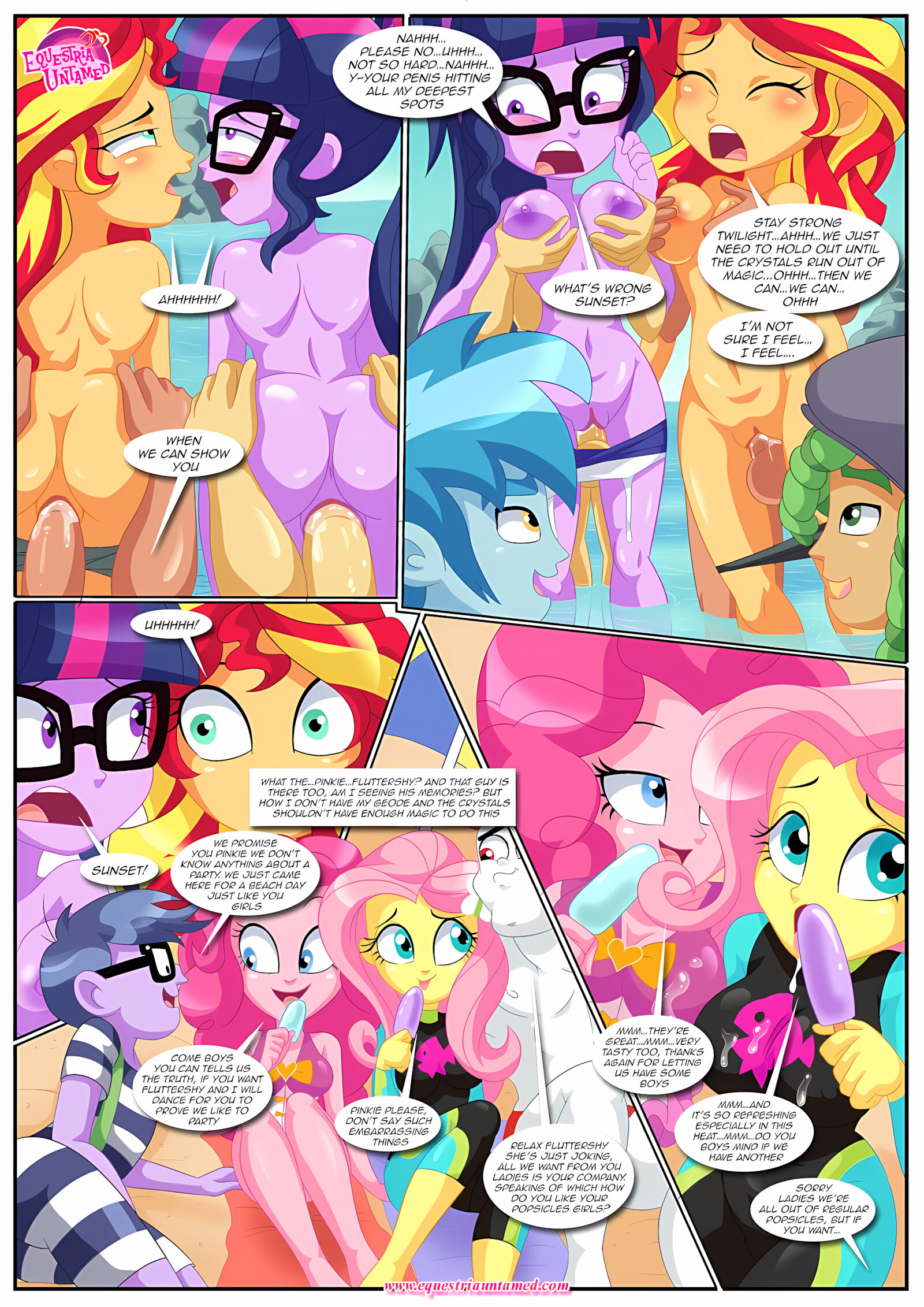 Party At Rainbow Cover [Palcomix], Party At Rainbow Cover, page 7 of 25