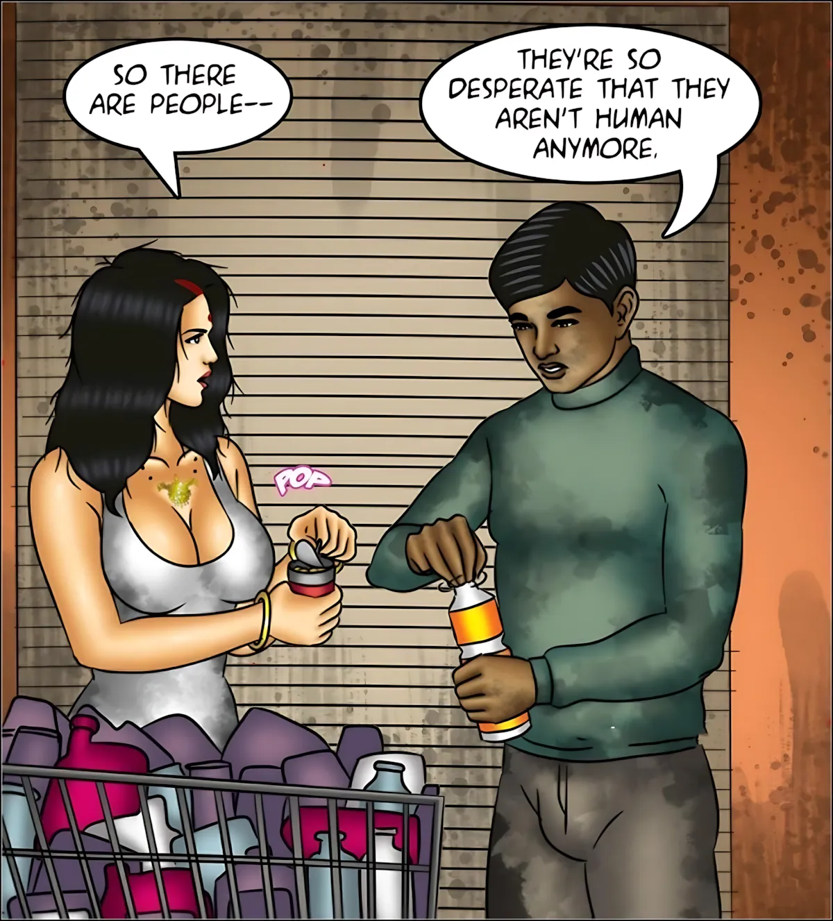 Savita Bhabhi 141-153 [Kirtu], Savita Bhabhi Episode 151 - The Last Woman on Earth, page 22 of 140