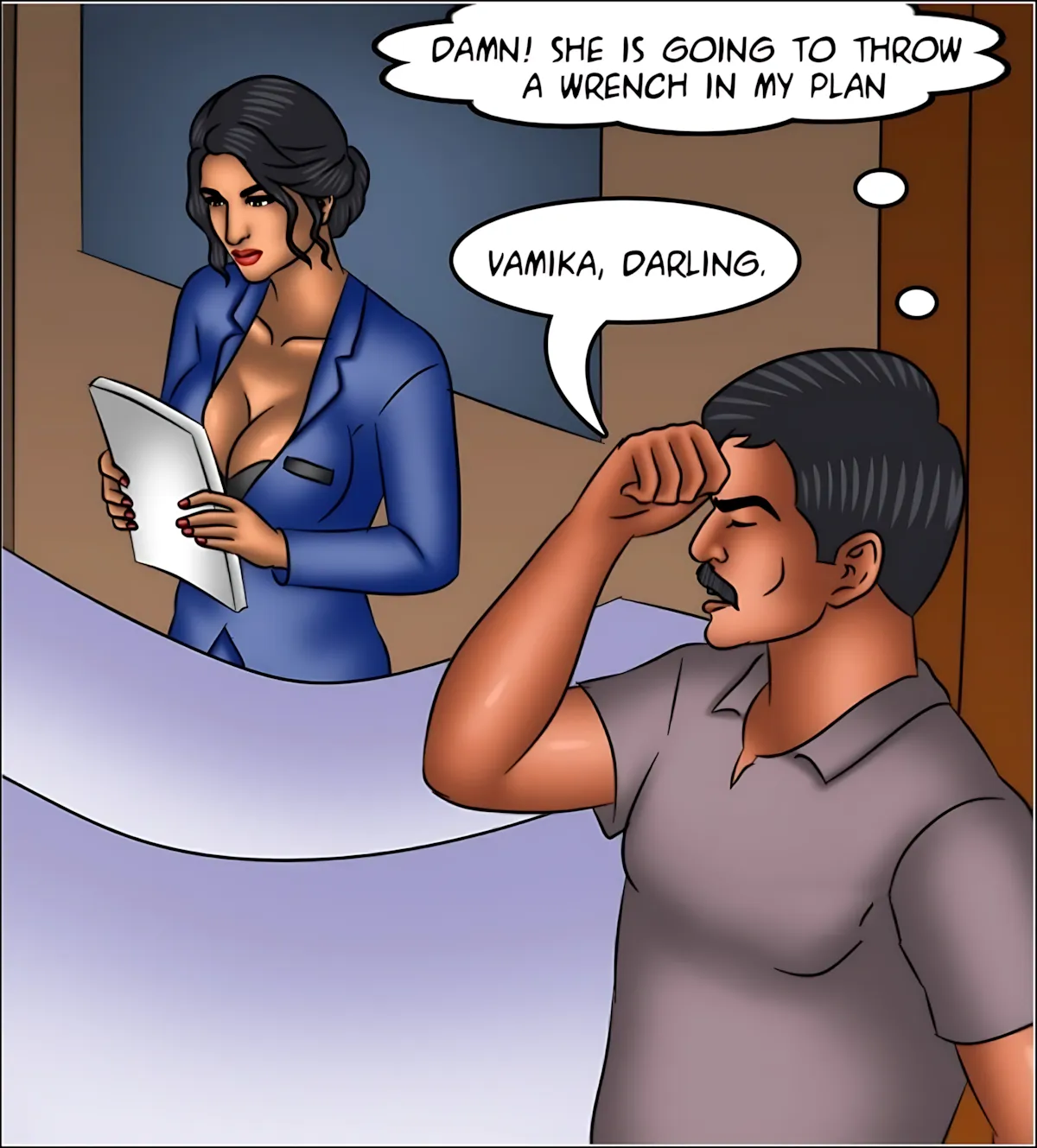Savita Bhabhi 141-153 [Kirtu], Savita Bhabhi Episode 150 - Vamika's Secret, page 54 of 129