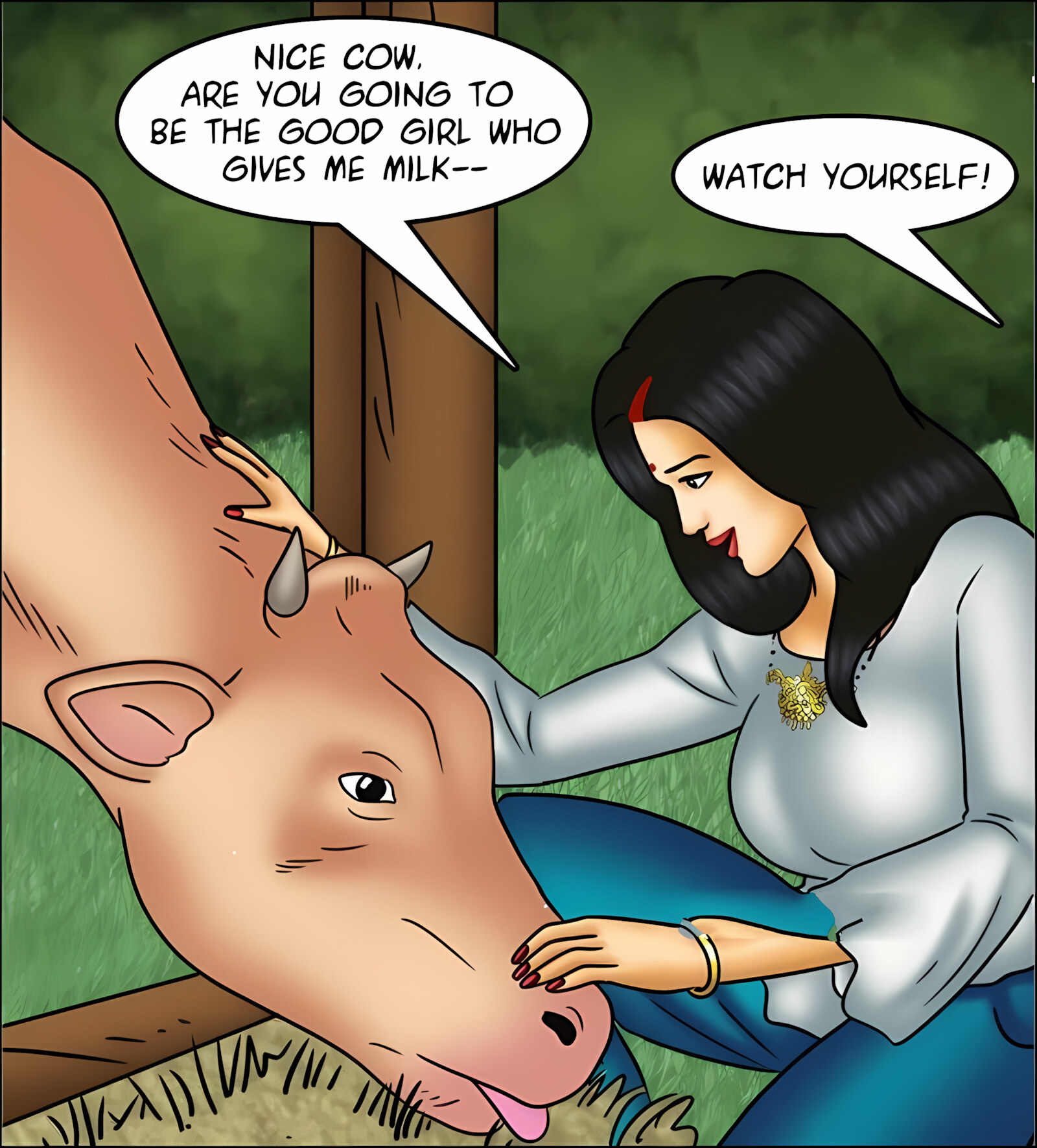 Savita Bhabhi 141-153 [Kirtu], Savita Bhabhi 144 - Milking It!, page 40 of 142
