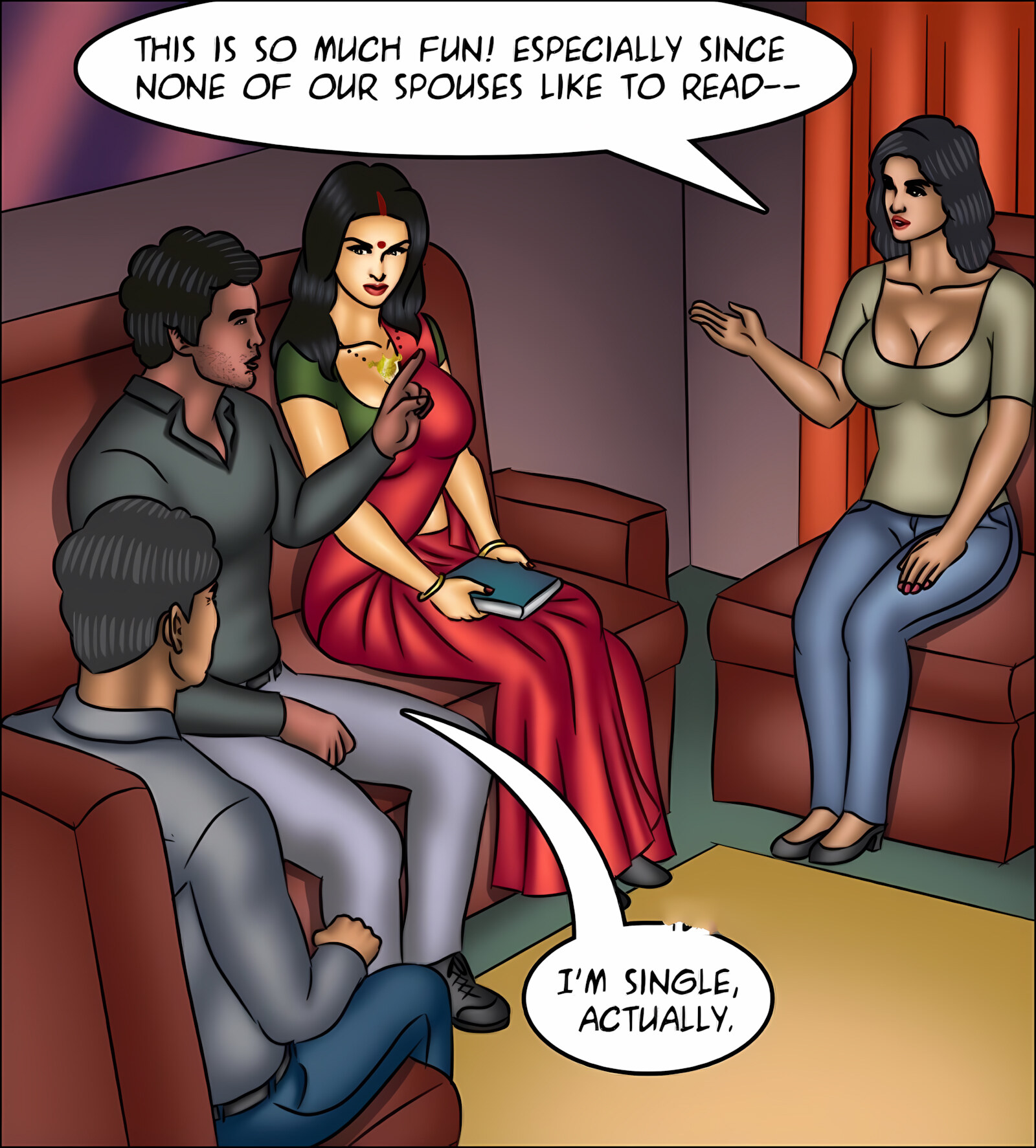 Savita Bhabhi 131-140 [Kirtu], Savita Bhabhi 140 - Sticky Pages, page 45 of 144