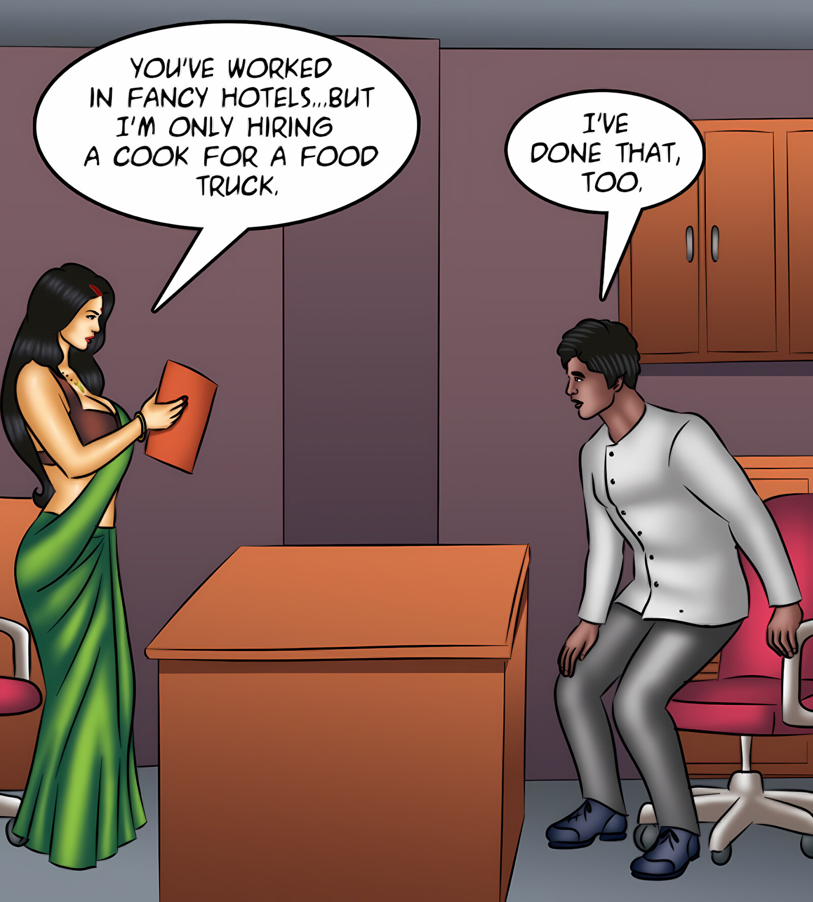 Savita Bhabhi 131-140 [Kirtu], Savita Bhabhi 134 - Sexual Misconduct, page 8 of 142