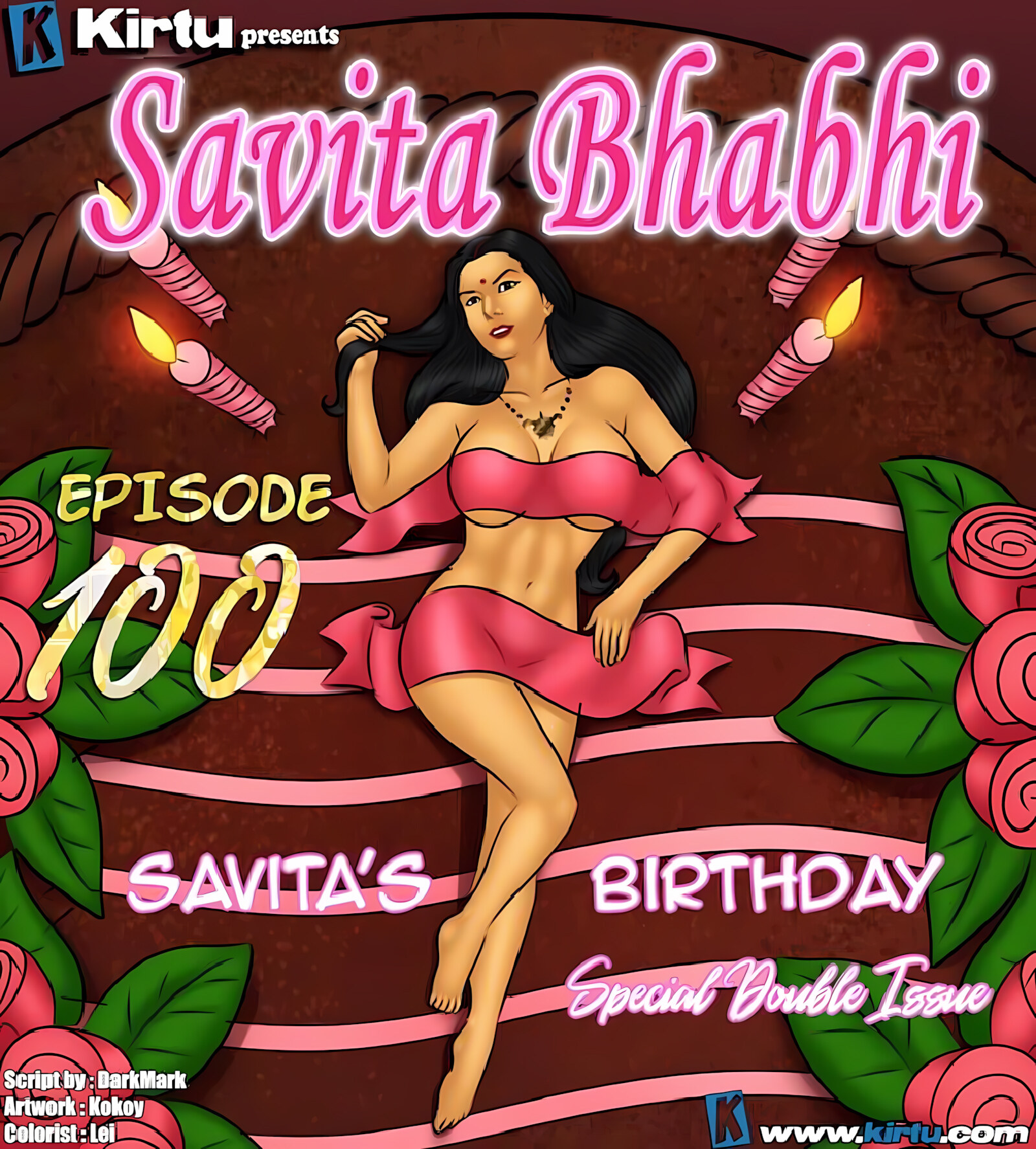 Savita Bhabhi 91-100 [Kirtu], Savita Bhabhi 100 - Savita’s Birthday, page 1 of 249