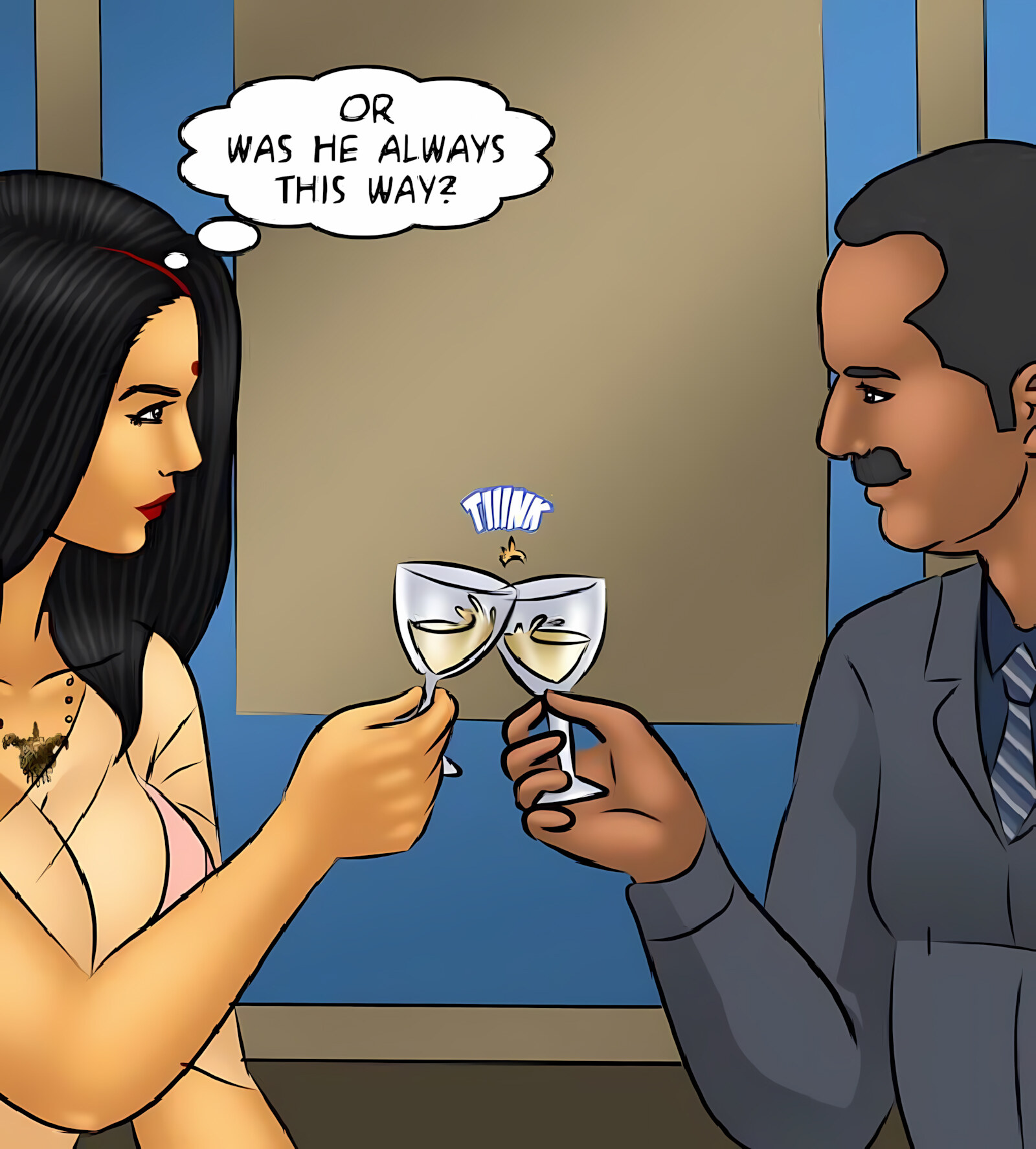 Savita Bhabhi 91-100 [Kirtu], Savita Bhabhi 100 - Savita’s Birthday, page 91 of 249
