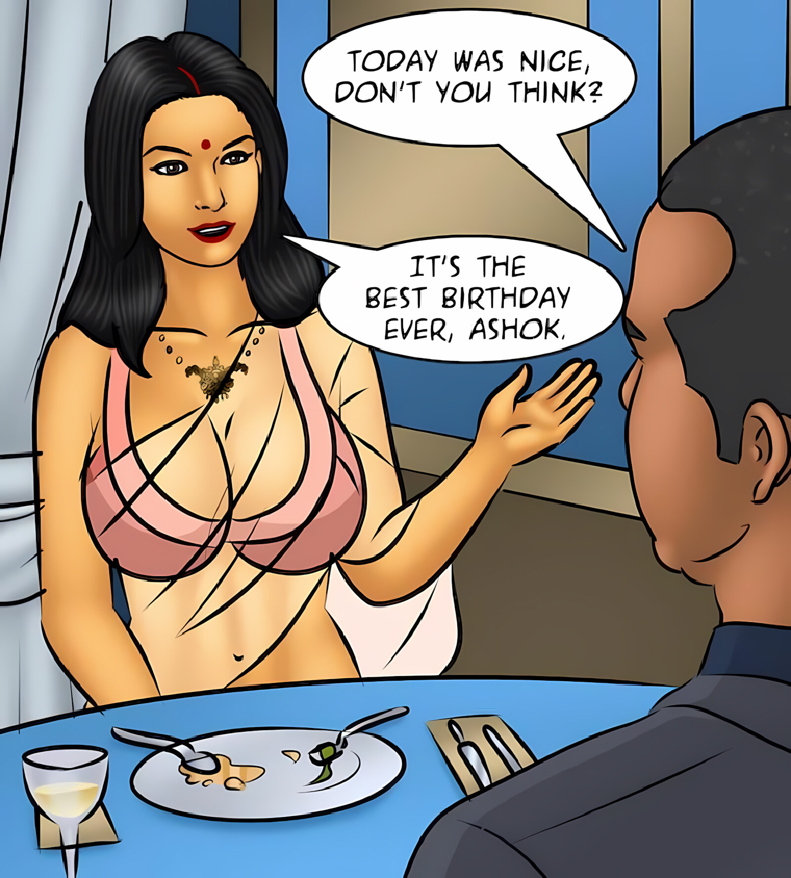 Savita Bhabhi 91-100 [Kirtu], Savita Bhabhi 100 - Savita’s Birthday, page 92 of 249