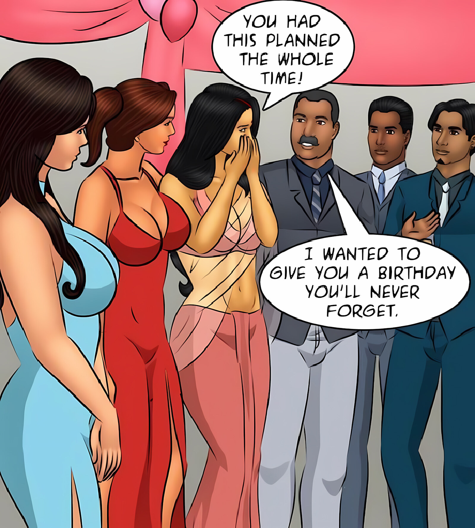 Savita Bhabhi 91-100 [Kirtu], Savita Bhabhi 100 - Savita’s Birthday, page 99 of 249