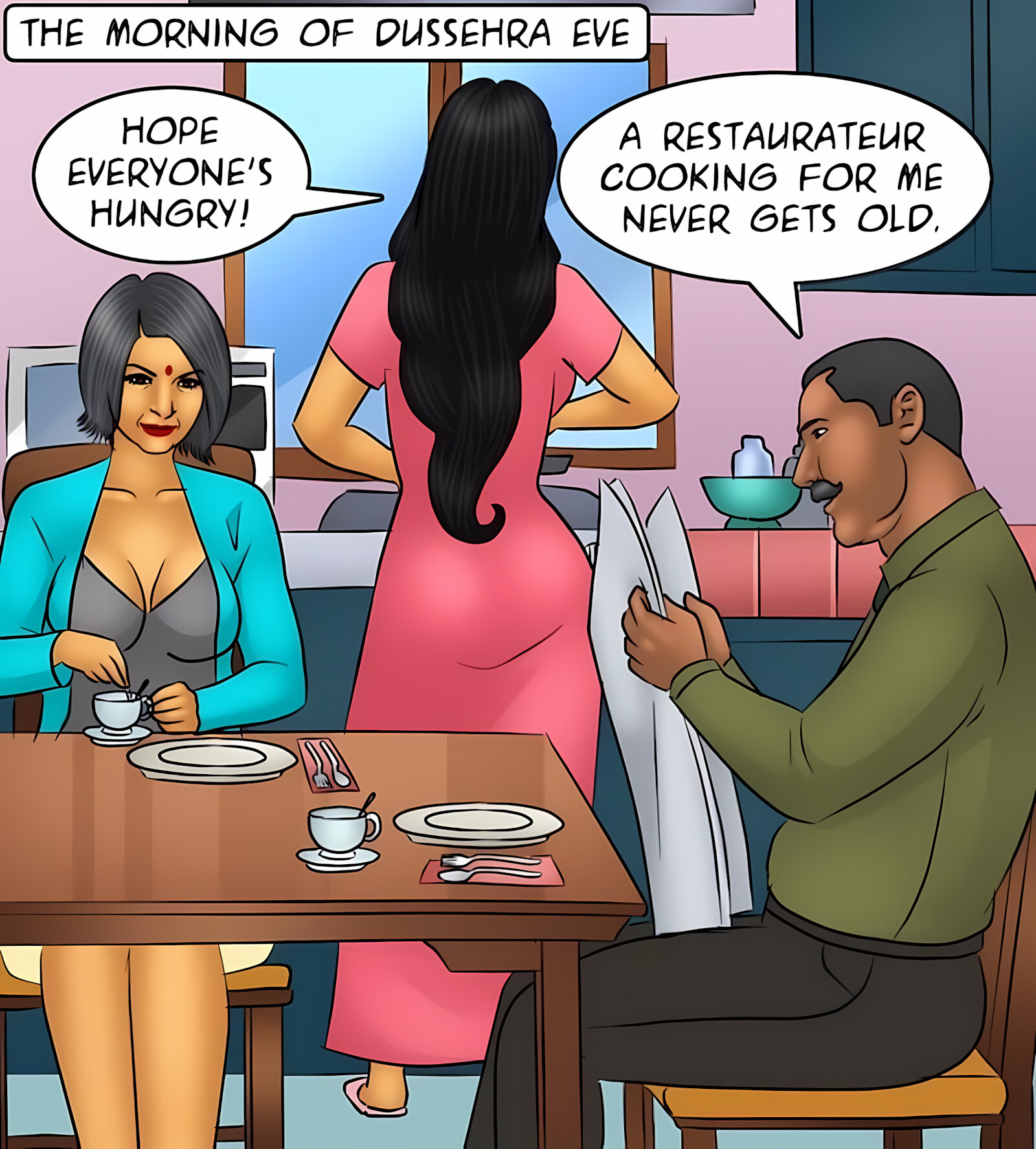Savita Bhabhi 91-100 [Kirtu], Savita Bhabhi 95 - Burning Up With Desire, page 2 of 139