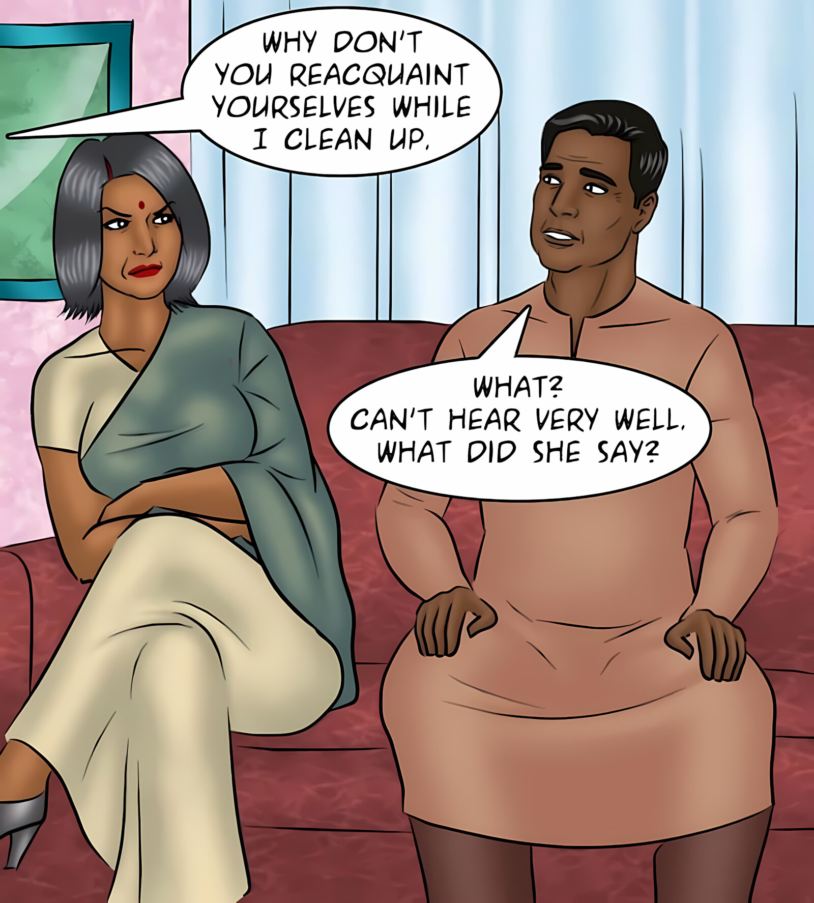 Savita Bhabhi 91-100 [Kirtu], Savita Bhabhi 94 - Double Your Pleasure, page 54 of 140