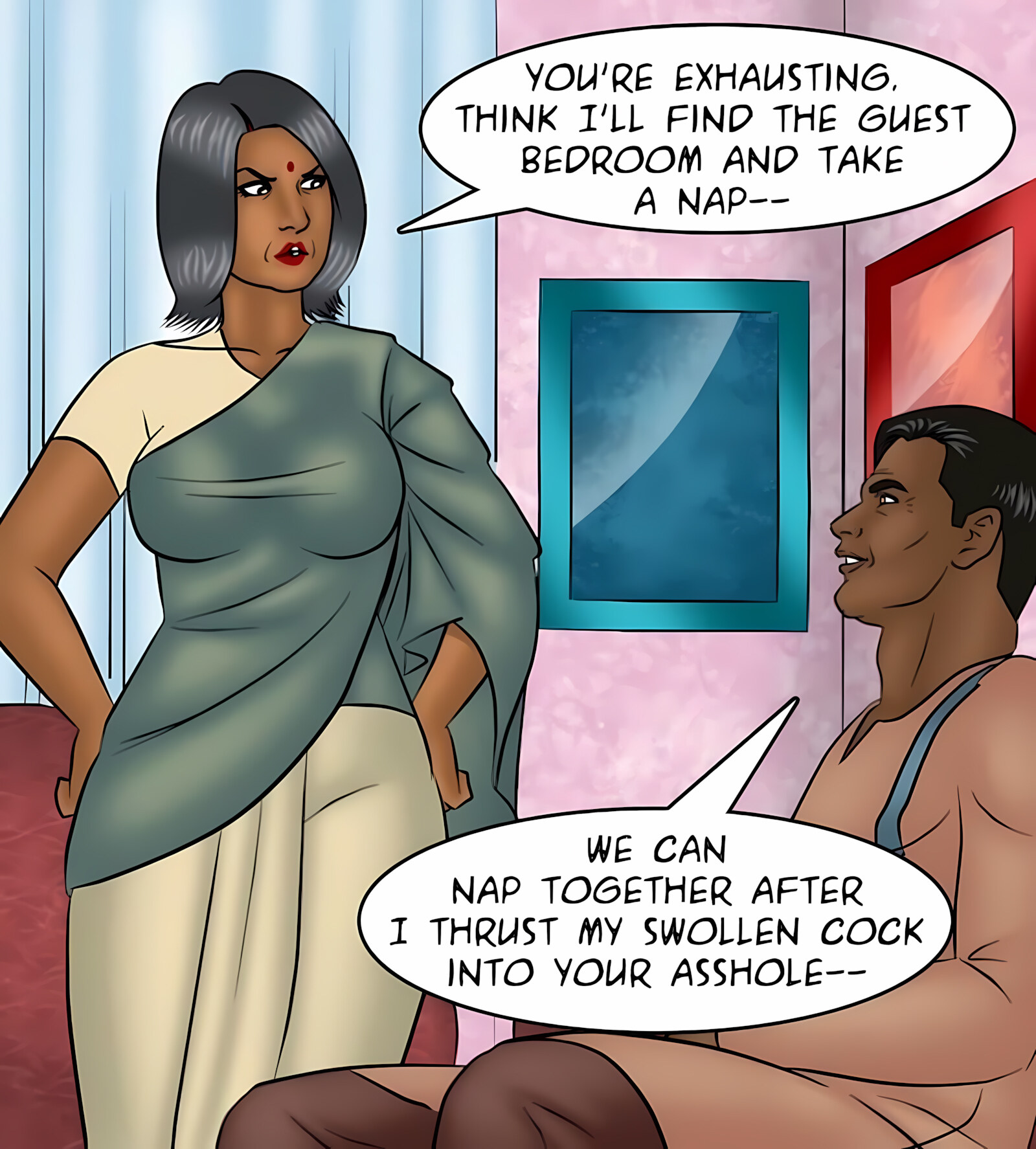 Savita Bhabhi 91-100 [Kirtu], Savita Bhabhi 94 - Double Your Pleasure, page 57 of 140