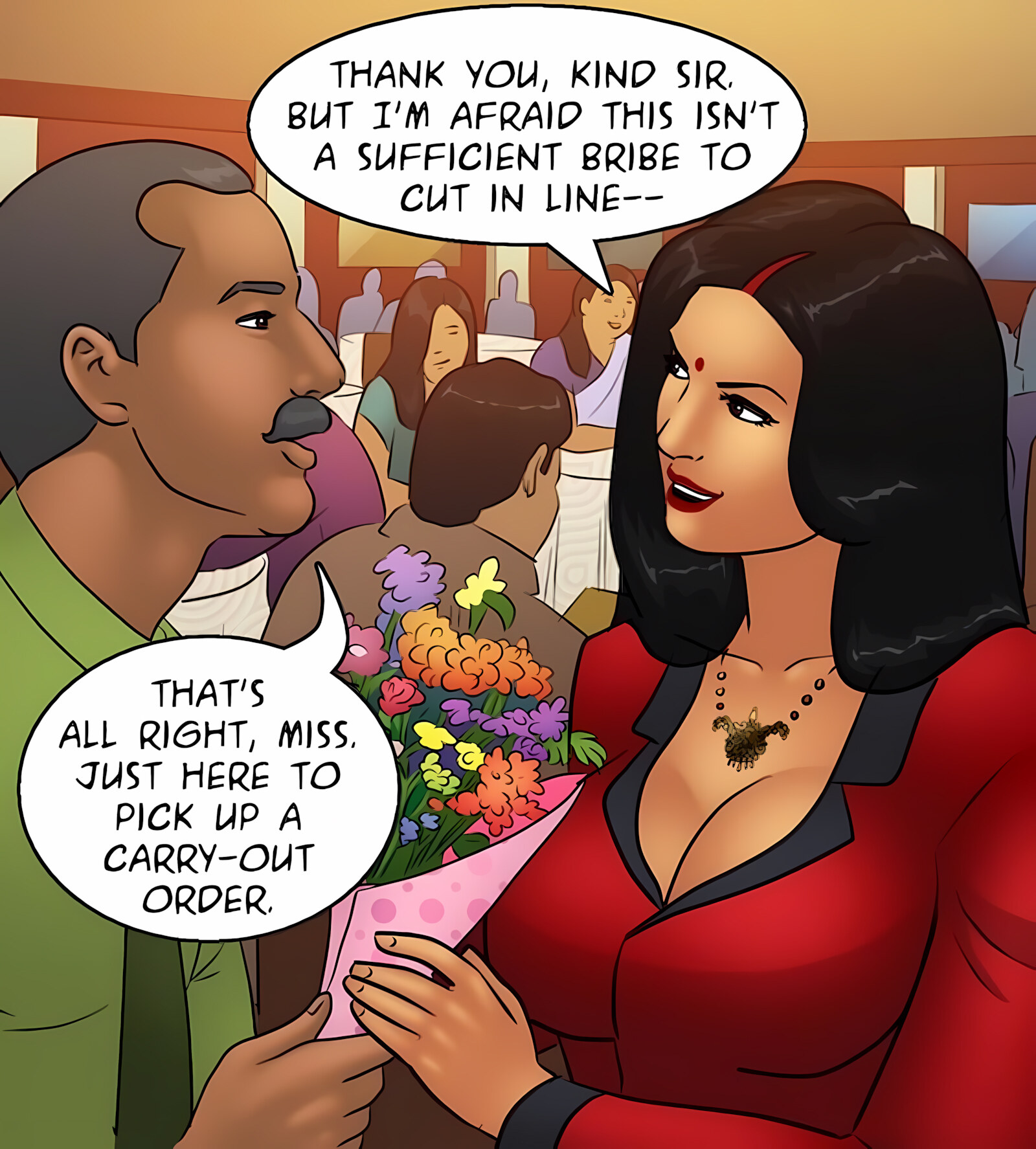 Savita Bhabhi 91-100 [Kirtu], Savita Bhabhi 93 - Wearing the Horns, page 6 of 137