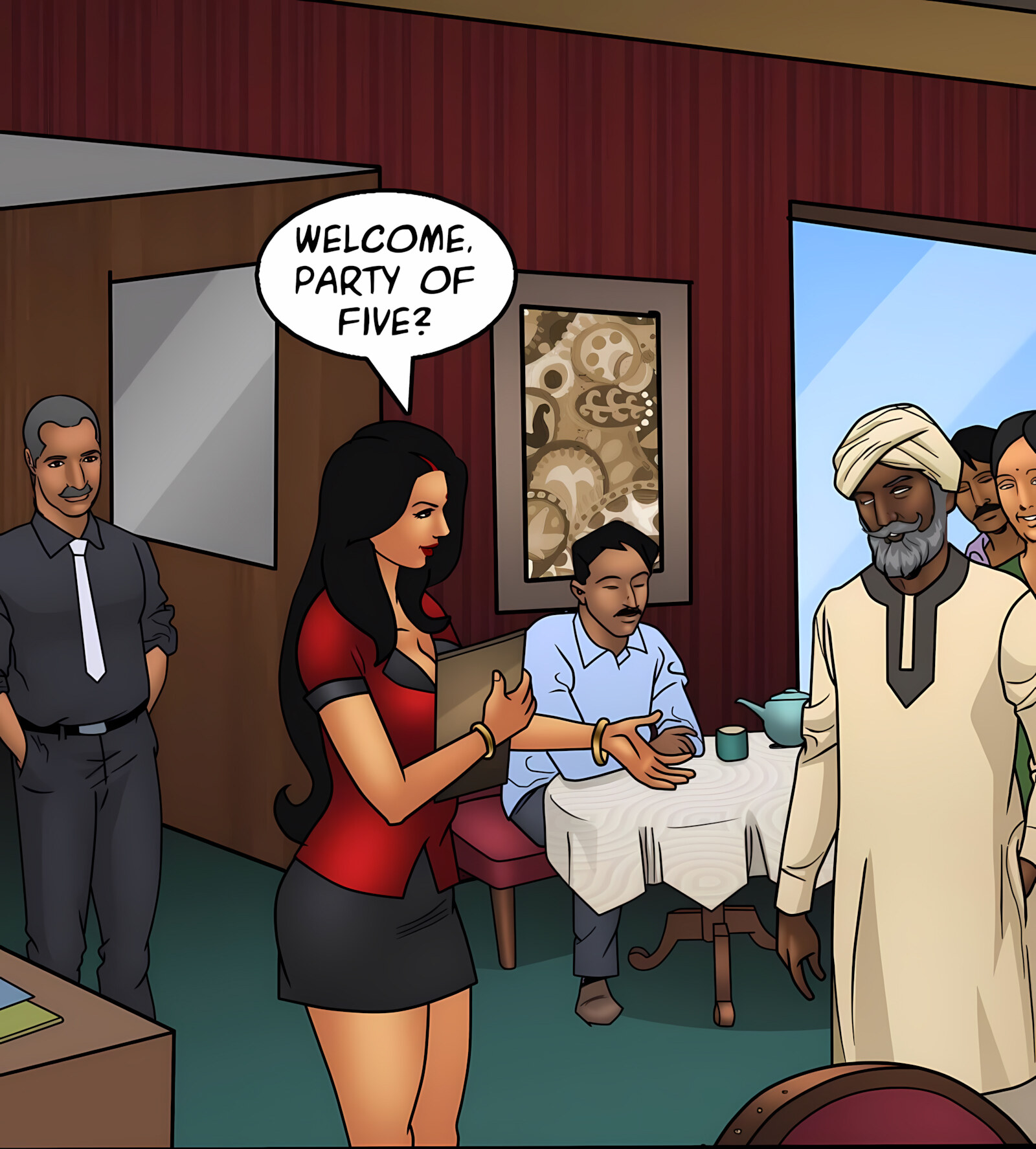 Savita Bhabhi 91-100 [Kirtu], Savita Bhabhi 92 - Grand Opening, page 3 of 133