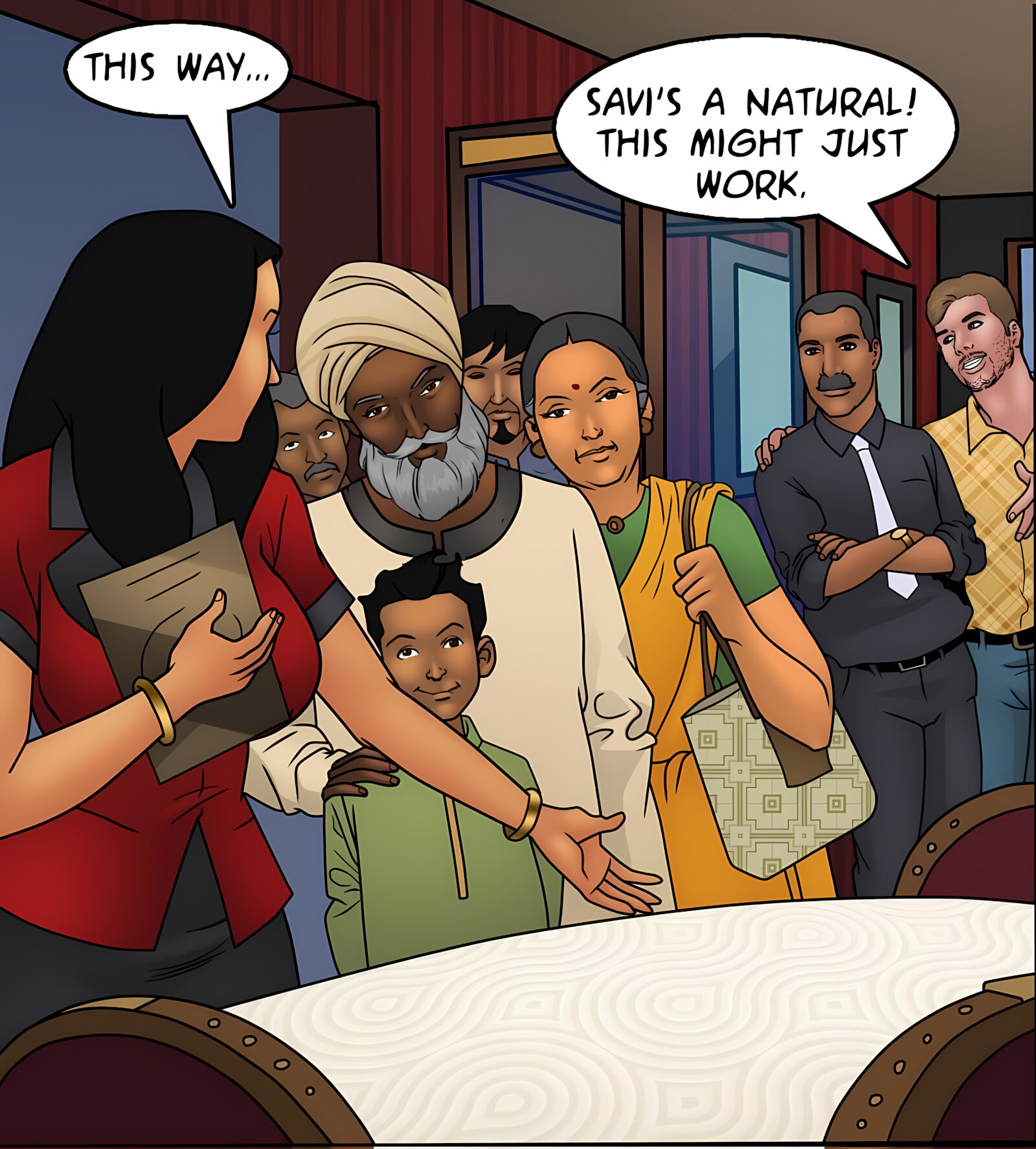 Savita Bhabhi 91-100 [Kirtu], Savita Bhabhi 92 - Grand Opening, page 4 of 133