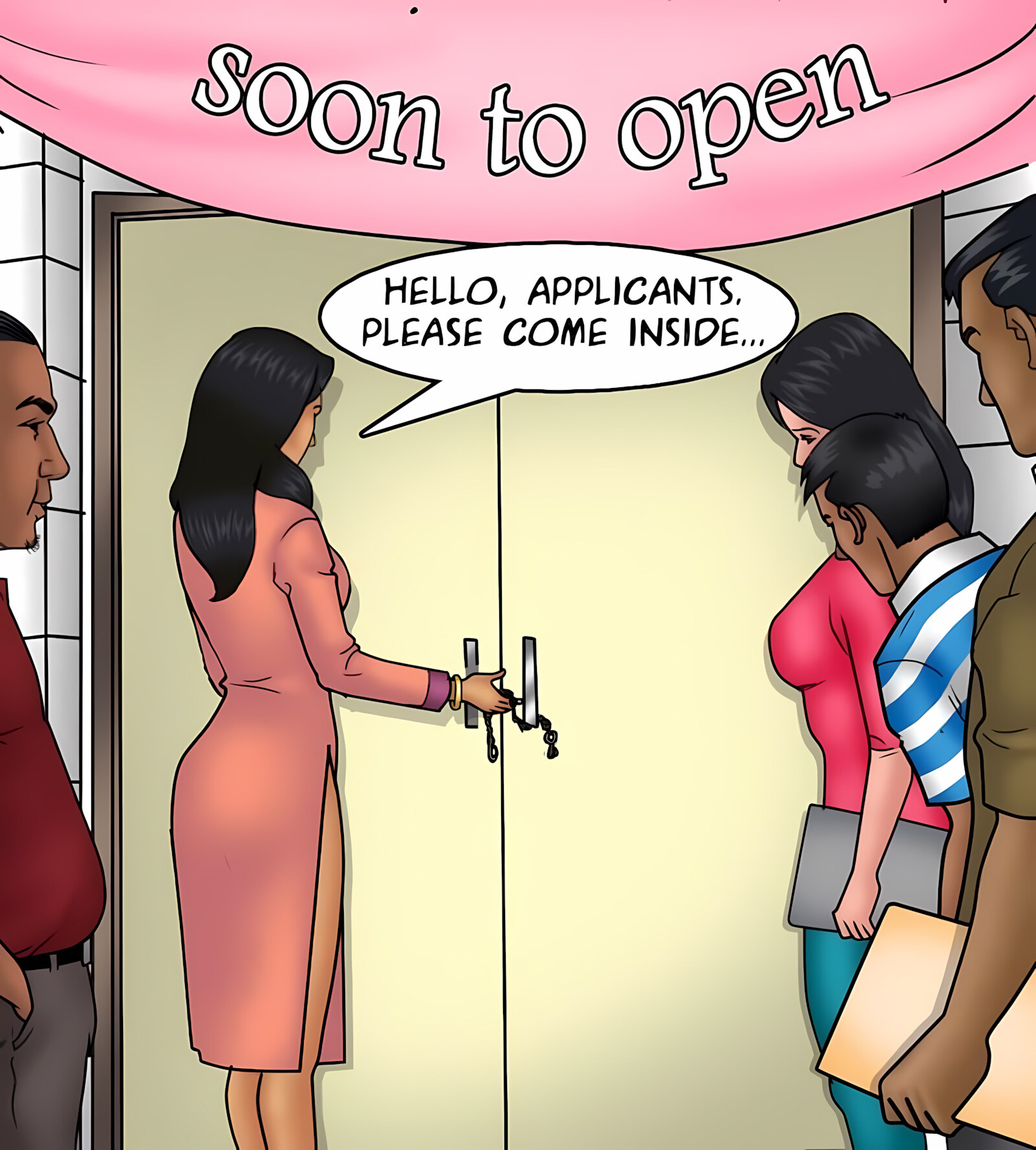 Savita Bhabhi 91-100 [Kirtu], Savita Bhabhi 91 - Now Hiring, page 18 of 136
