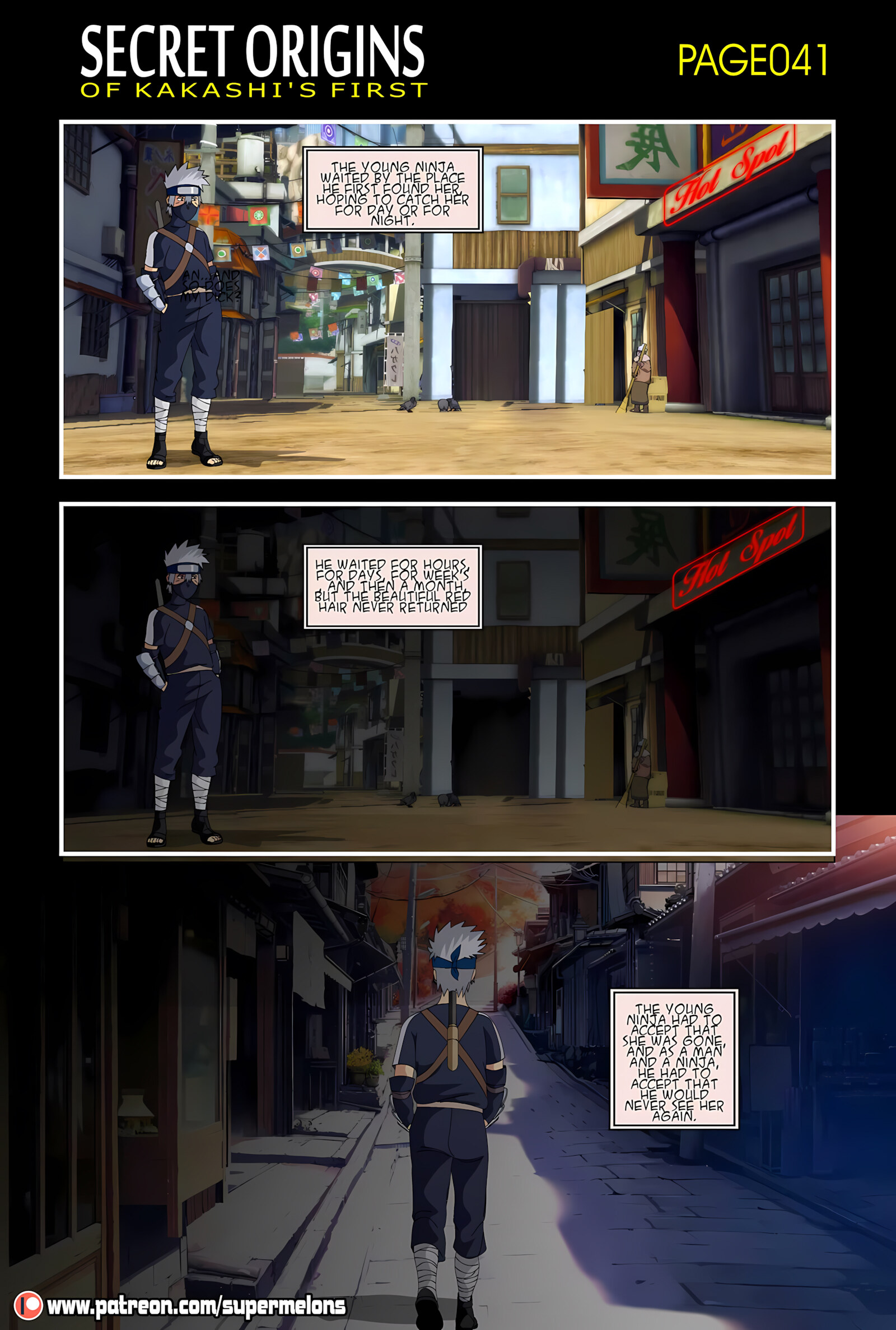 Secret Origins Of Kakashi’s First [Super Melons], Secret Origins Of Kakashi’s First, page 42 of 50