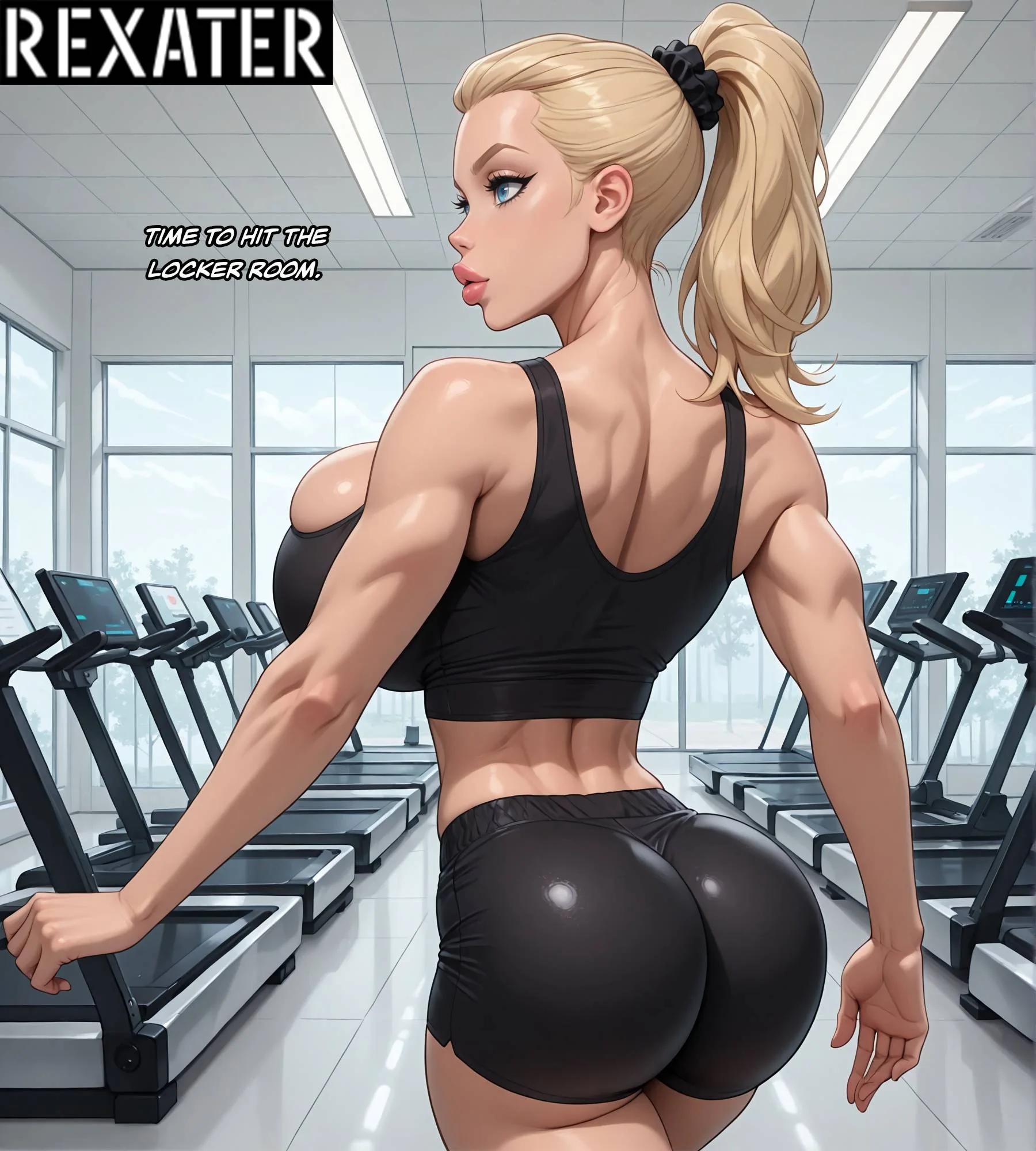 Serena Taking Care of Her Boys [Rexater’s Interracial], Chrissy Workout Session, page 3 of 18