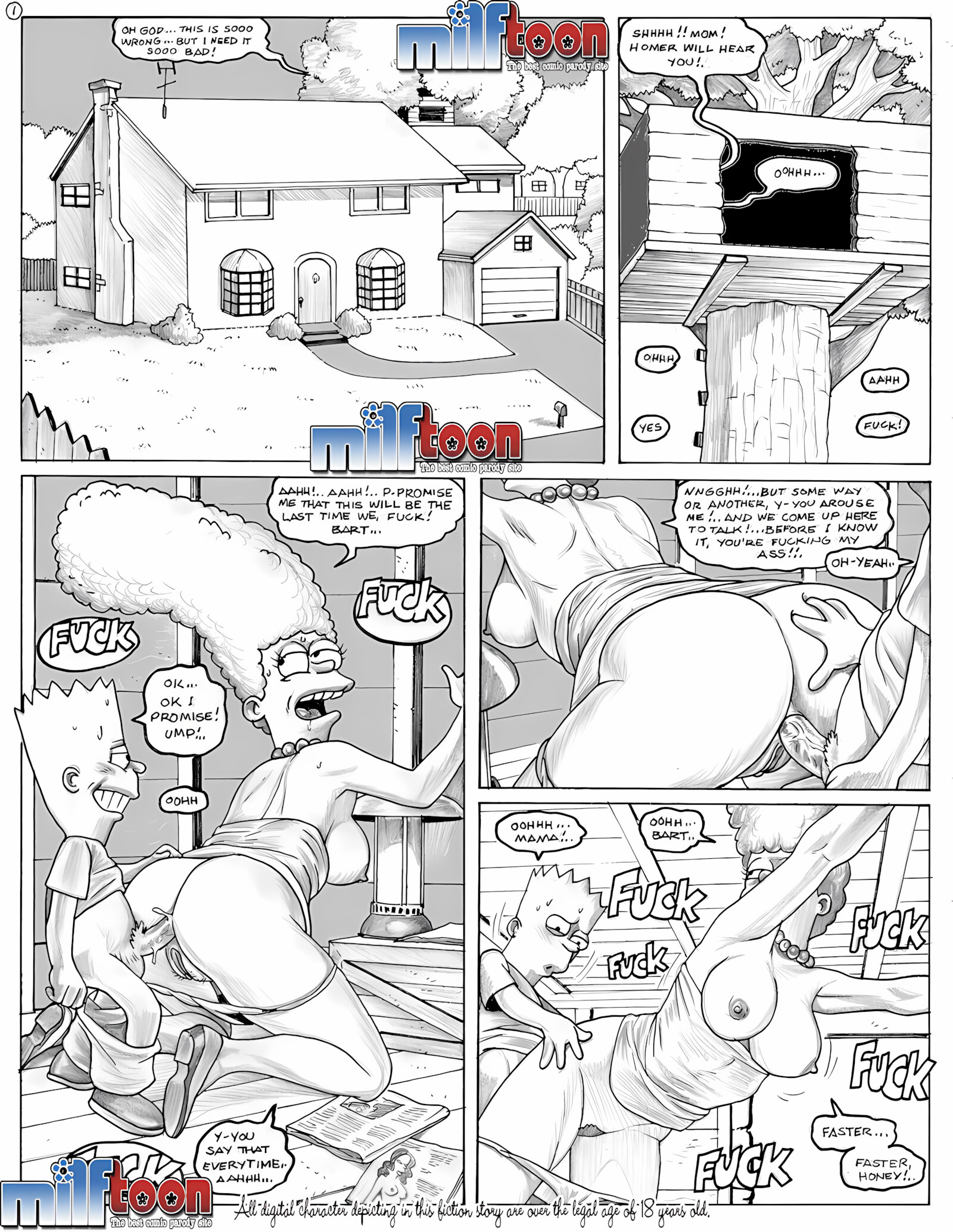 Simpsex [Milftoon], Simpsex, page 1 of 9