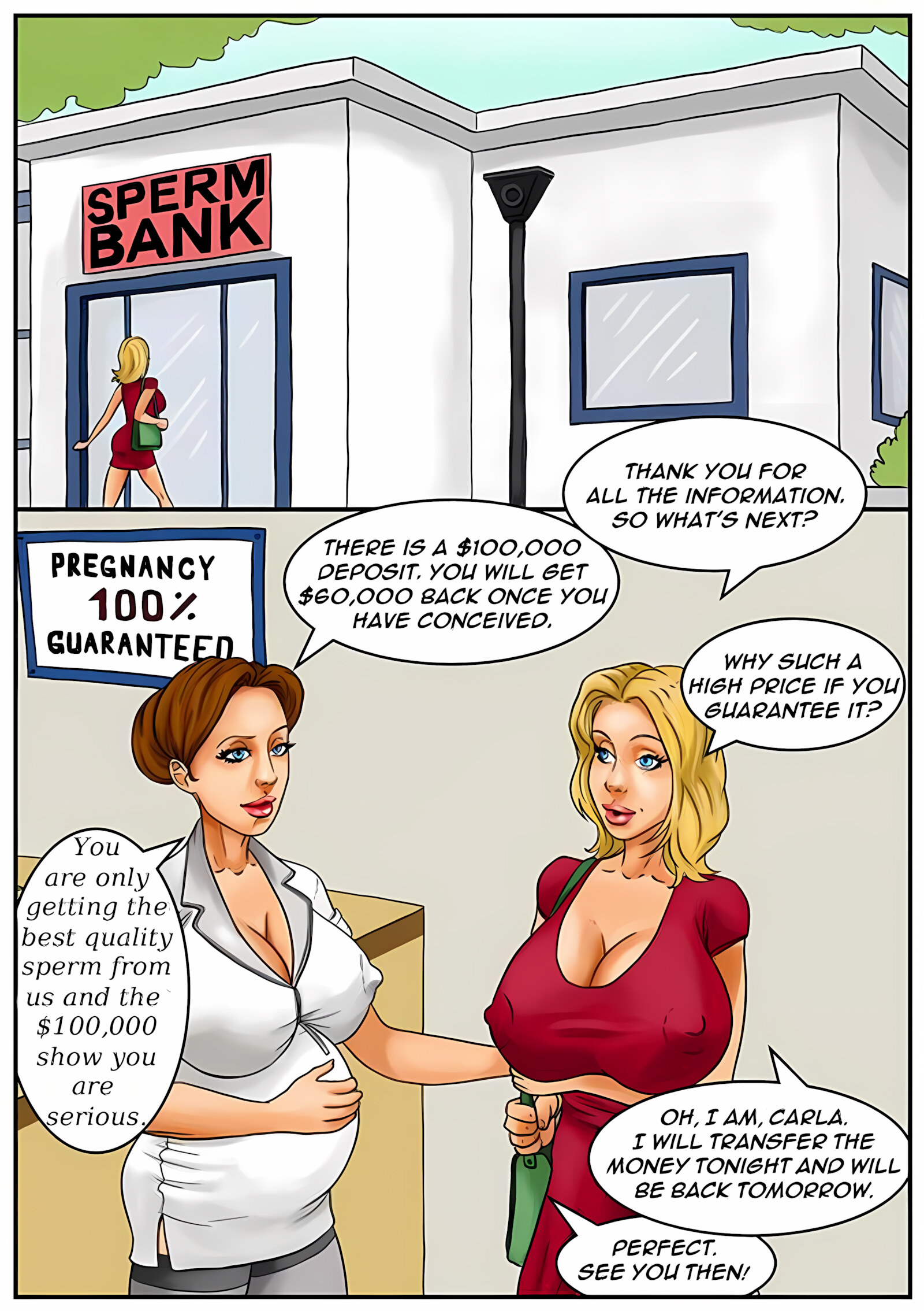 Sperm Bank [Kaos Comics], Sperm Bank 2, page 2 of 35