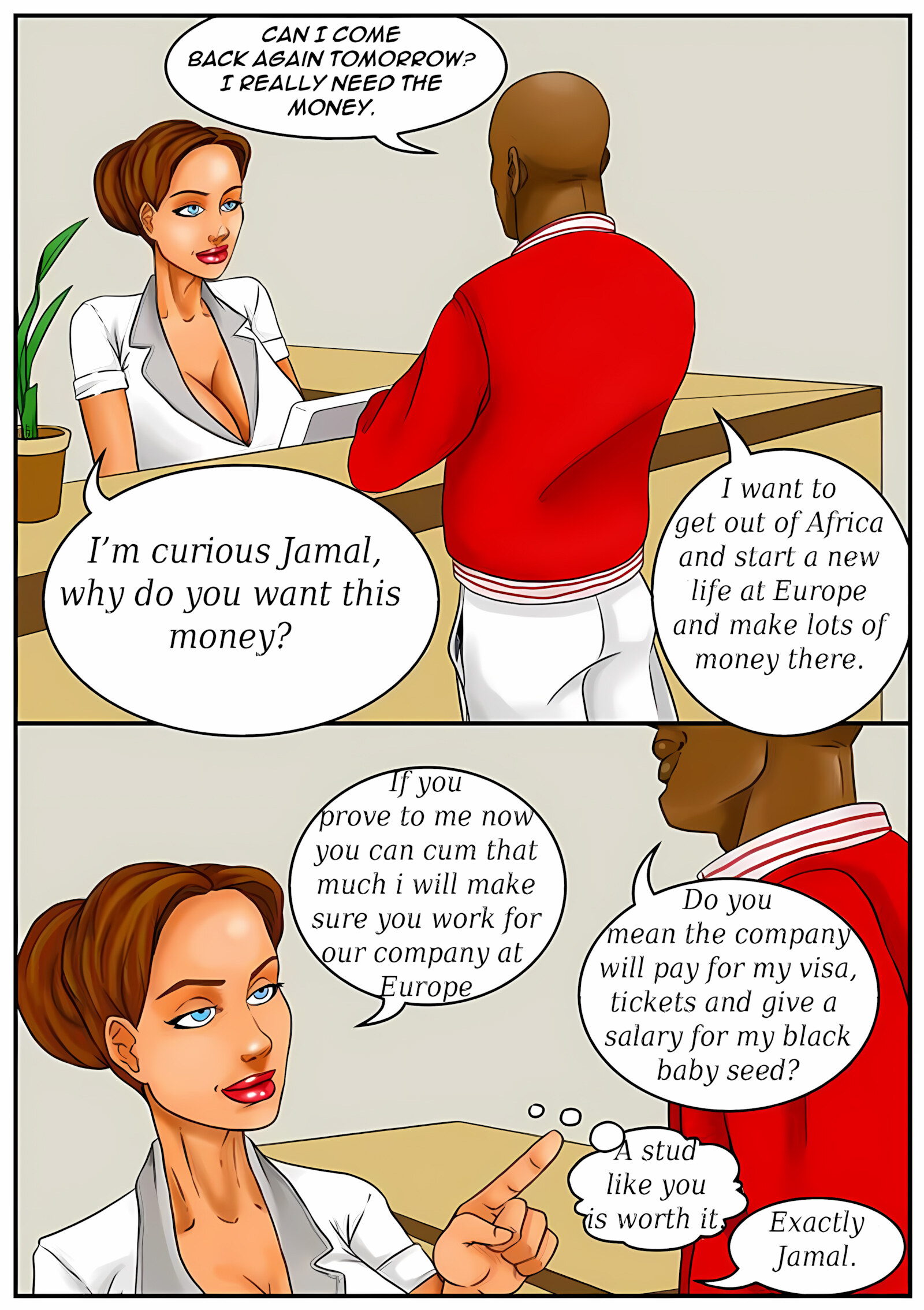 Sperm Bank [Kaos Comics], Sperm Bank 1, page 4 of 19