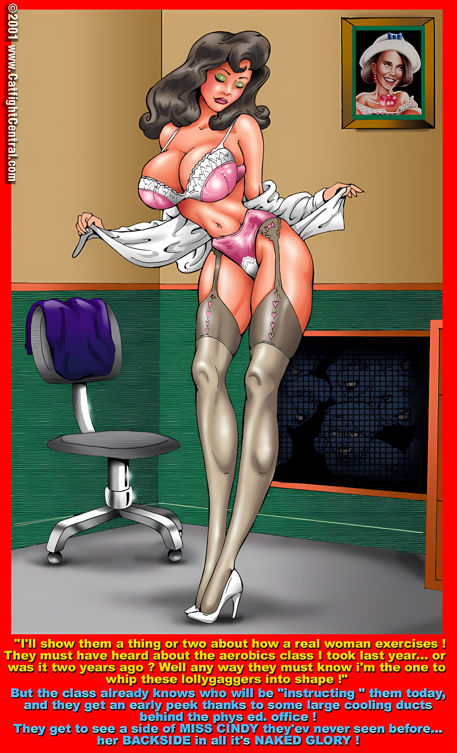 The Girls of Rival High – Cindy Gets Pinned! [Smudge], The Girls of Rival High - Cindy Gets Pinned!, page 3 of 11