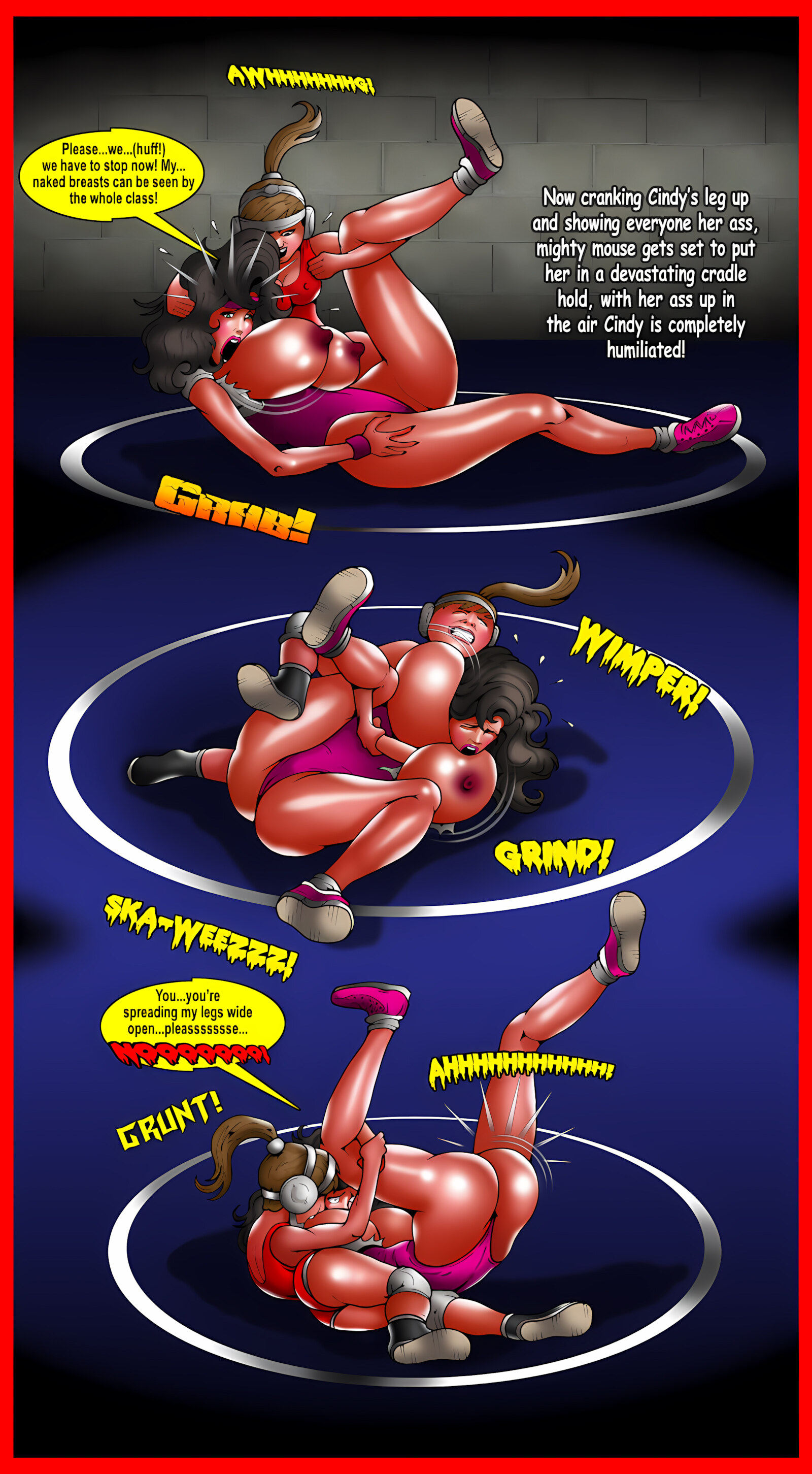 The Girls of Rival High – Cindy Gets Pinned! [Smudge], The Girls of Rival High - Cindy Gets Pinned!, page 10 of 11