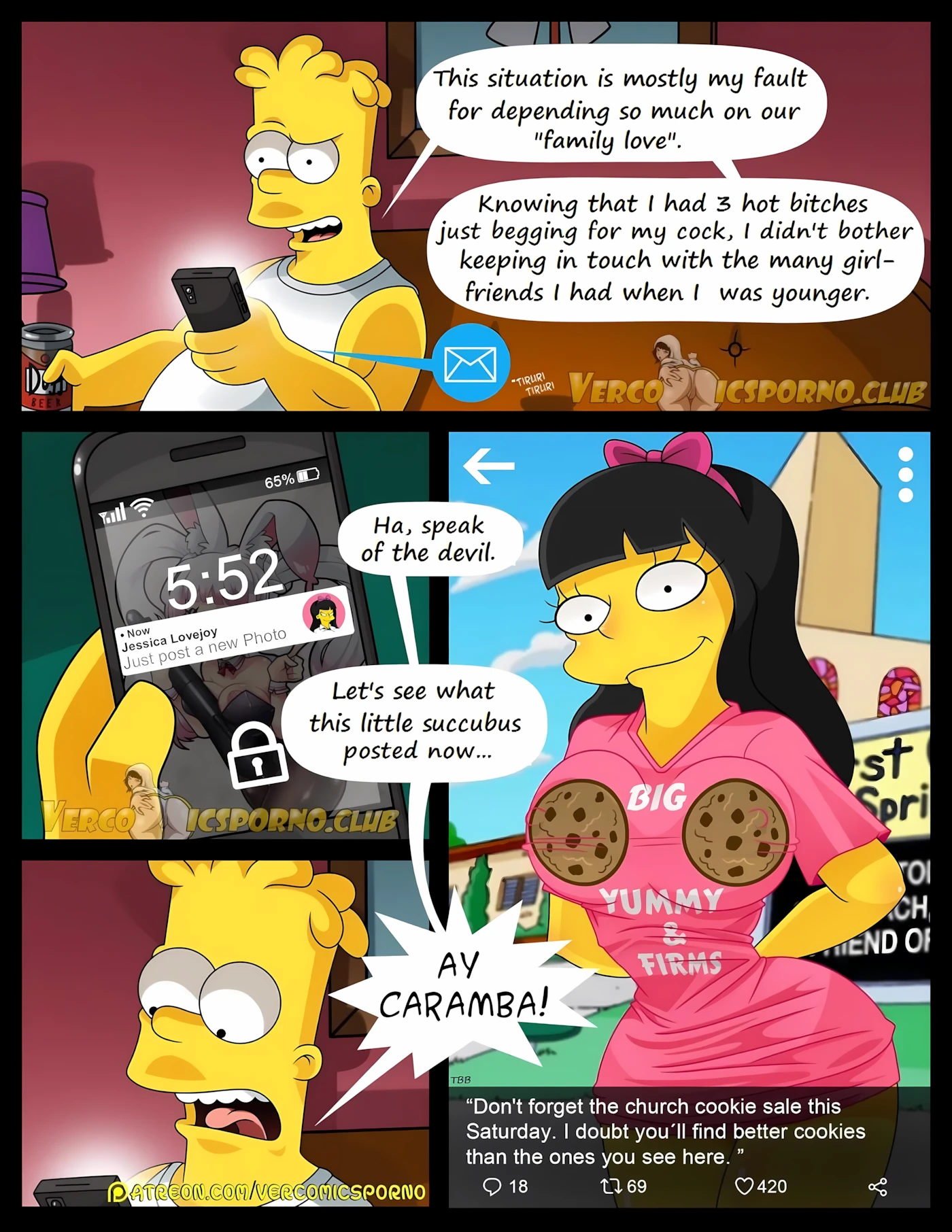 There’s No Sex Without EX (The Simpsons), 1 . There's No Sex Without EX [Milky Bunny], page 4 of 51