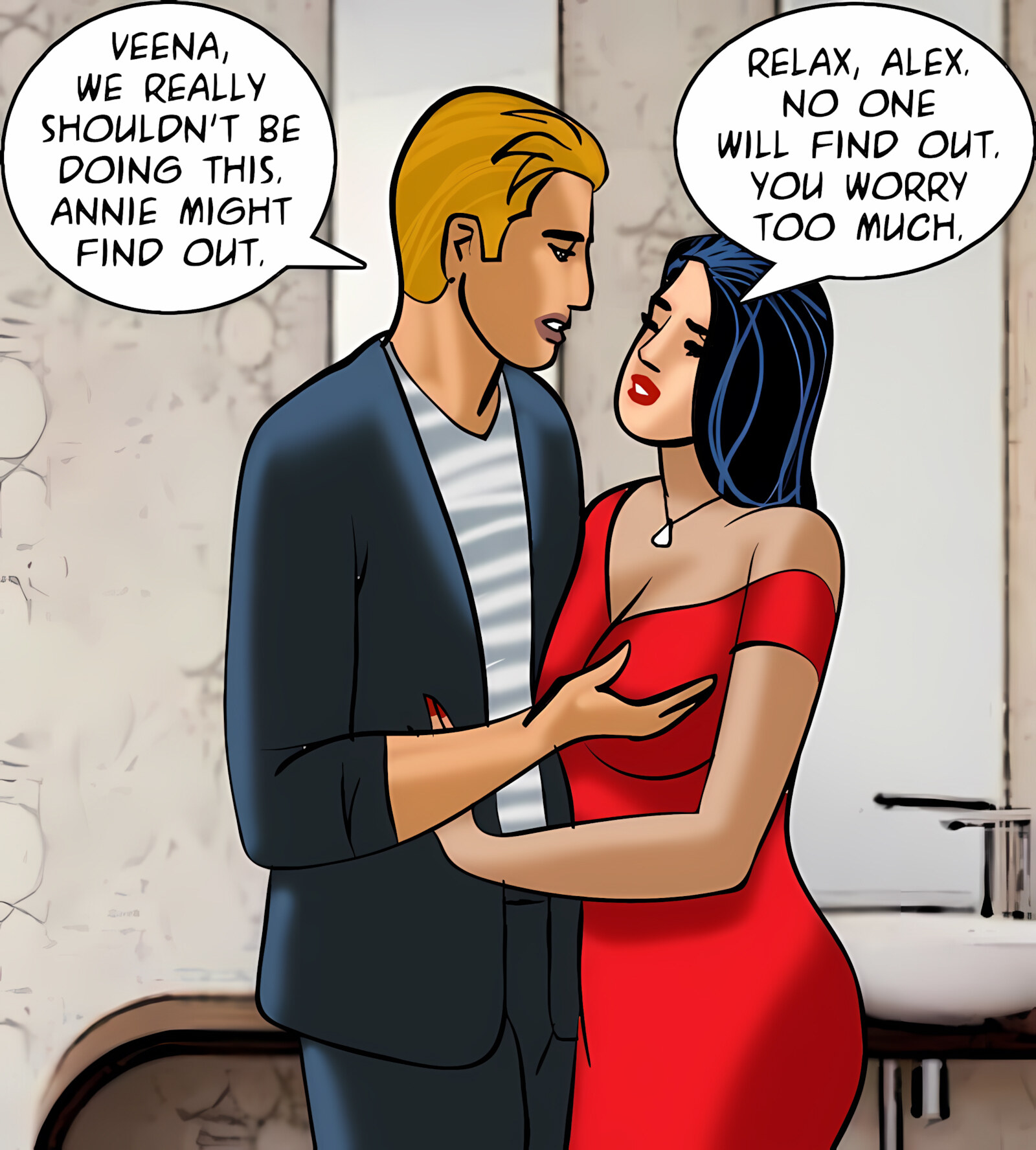 Veena 11-15 [Velamma], Veena - Toxic Whisper - Chapter 13 [Velamma], page 100 of 182
