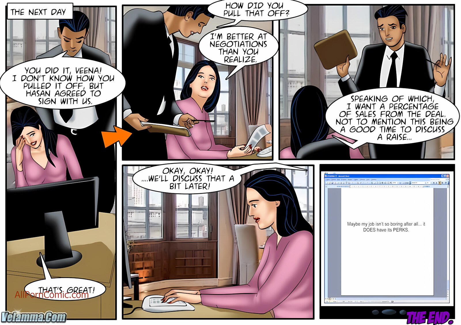Veena 11-15 [Velamma], Veena - The Office Tour - Chapter 12 [Velamma], page 31 of 31