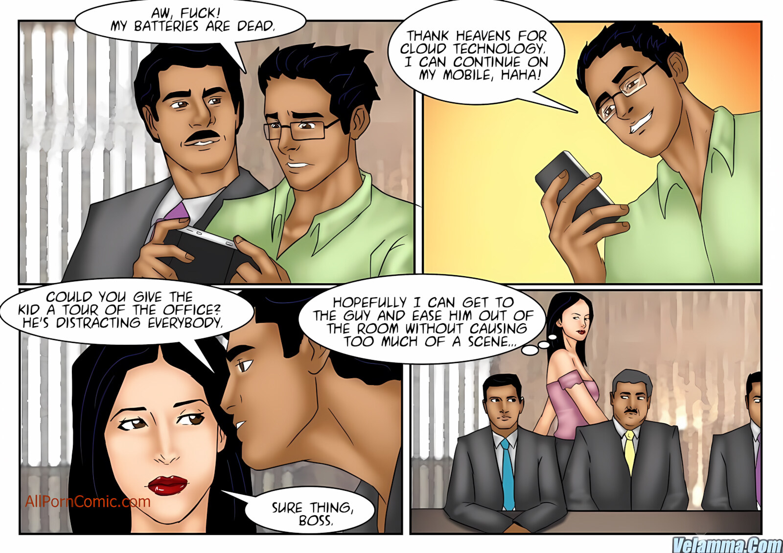 Veena 11-15 [Velamma], Veena - The Office Tour - Chapter 12 [Velamma], page 7 of 31