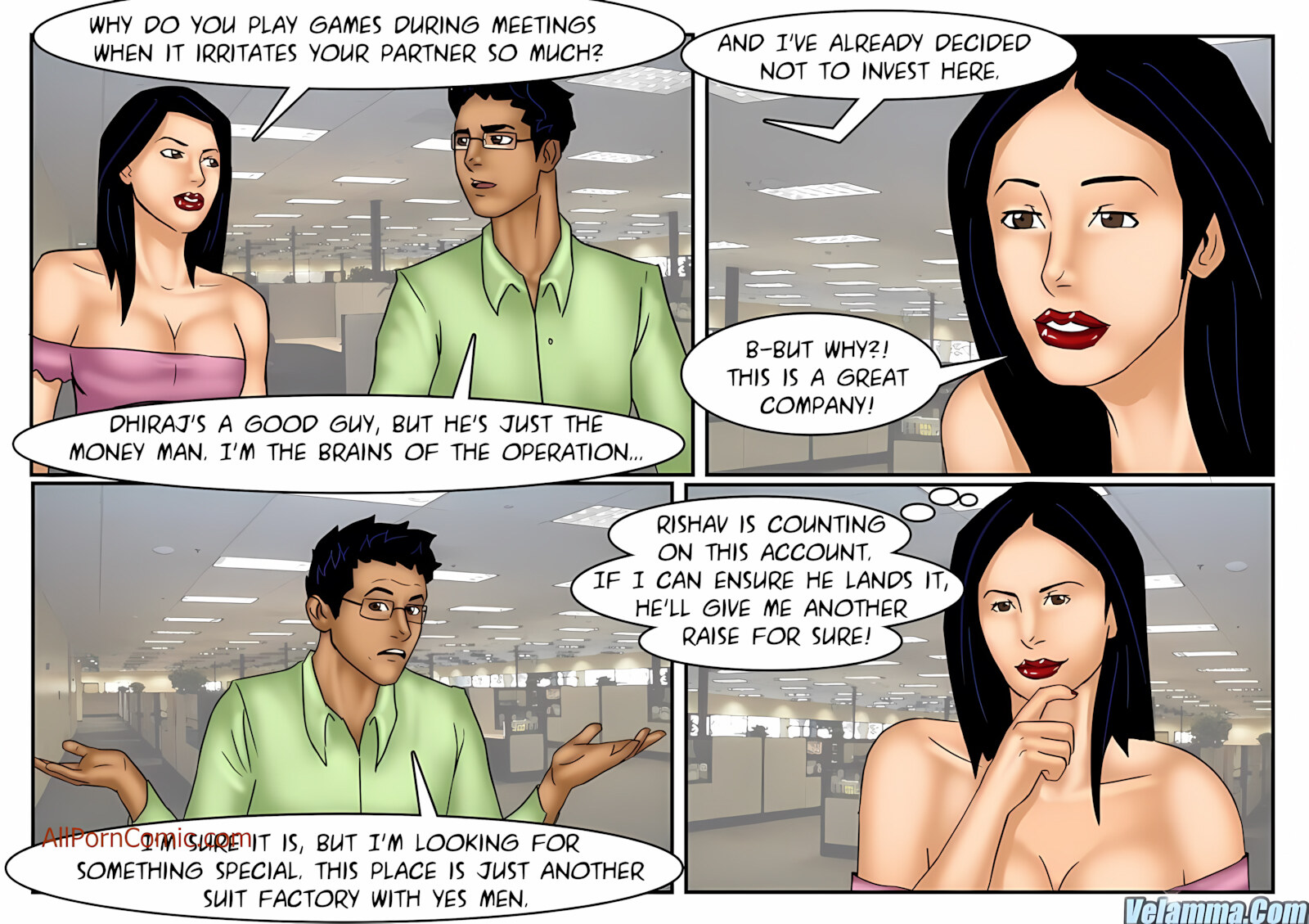 Veena 11-15 [Velamma], Veena - The Office Tour - Chapter 12 [Velamma], page 9 of 31