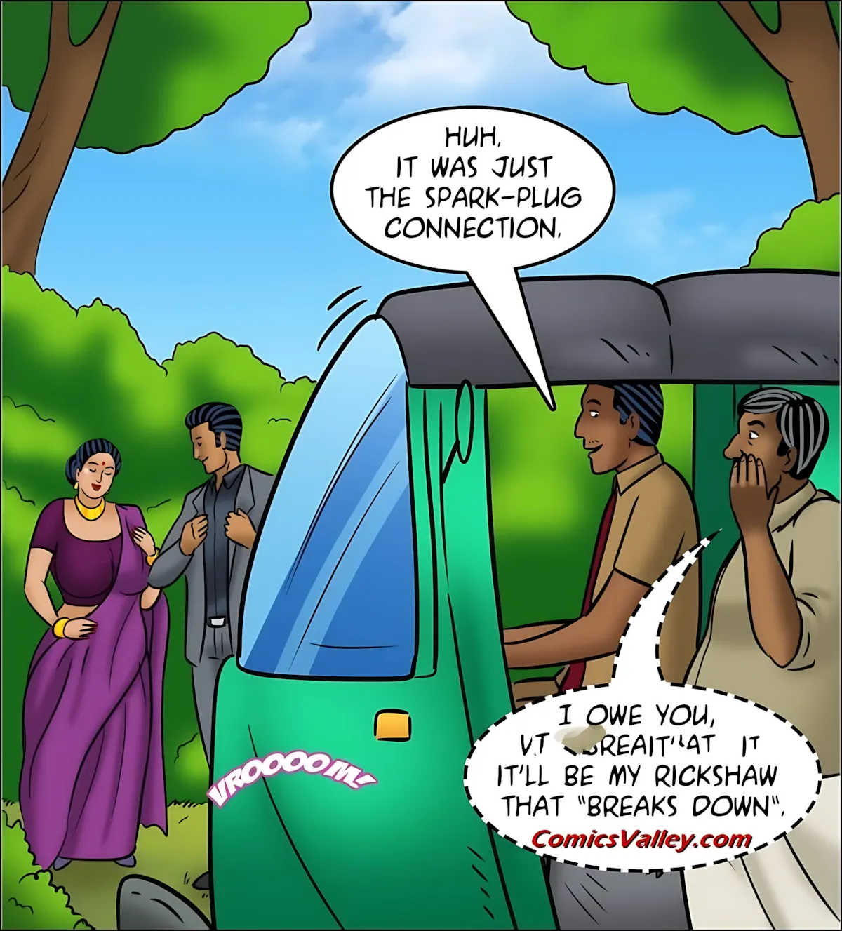 Velamma All Episodes Comics, 126 . Velamma - Episode 126 - Rickshaw Rendezvous, page 141 of 143