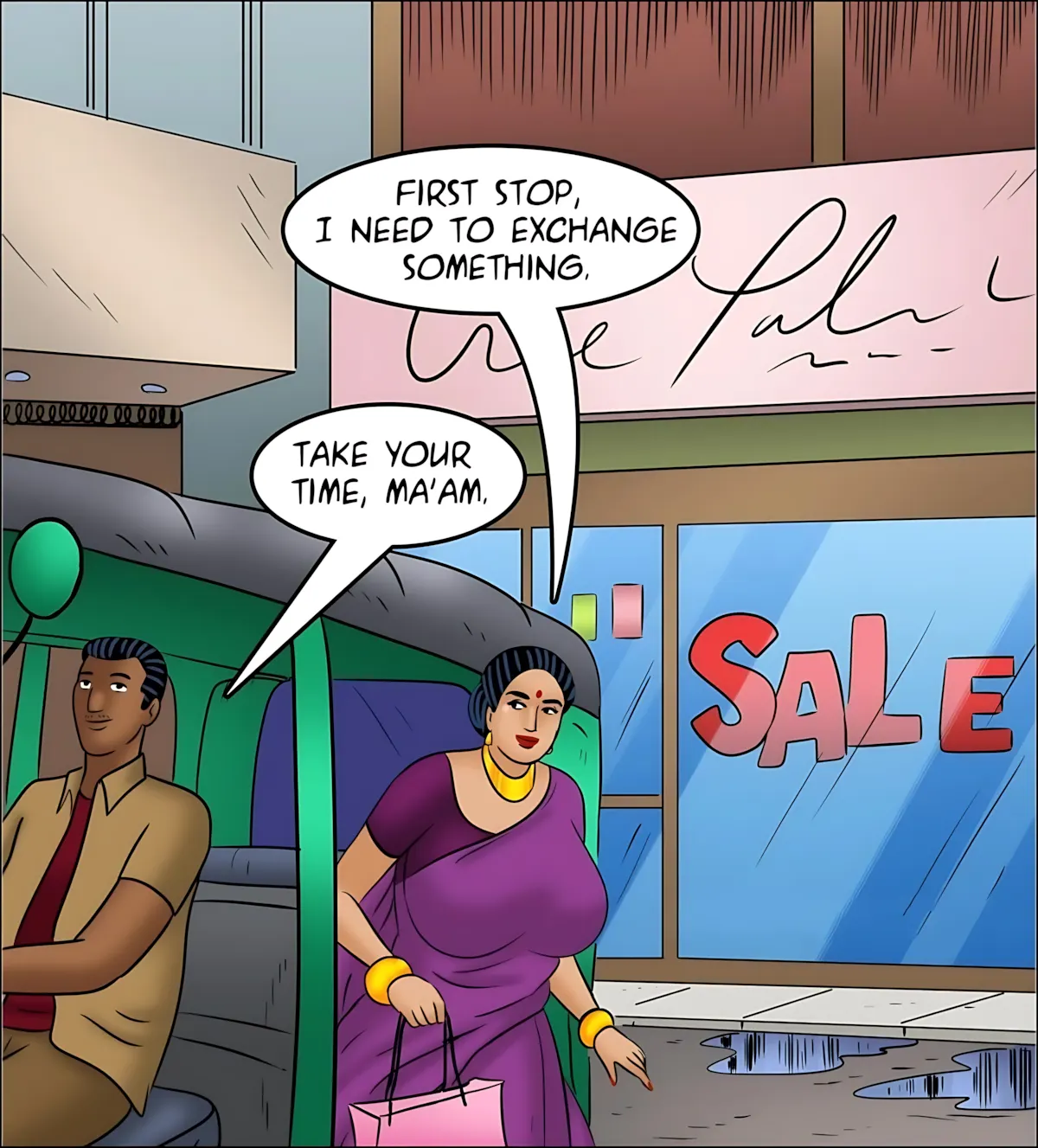 Velamma All Episodes Comics, 126 . Velamma - Episode 126 - Rickshaw Rendezvous, page 31 of 143