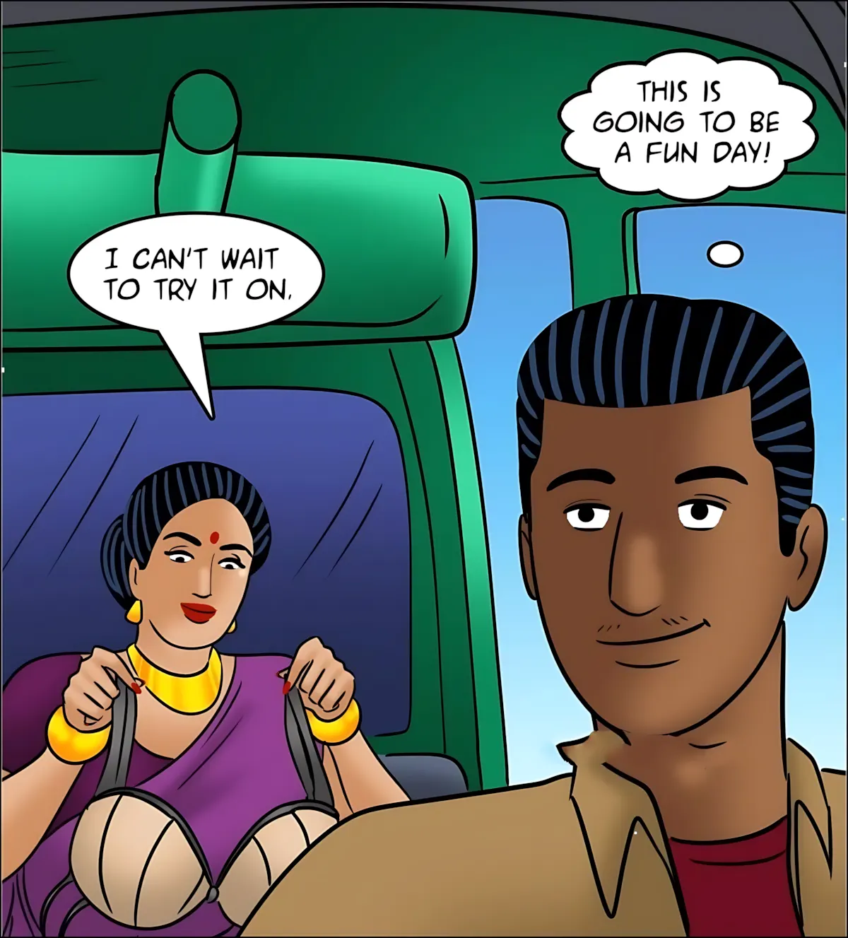Velamma All Episodes Comics, 126 . Velamma - Episode 126 - Rickshaw Rendezvous, page 36 of 143