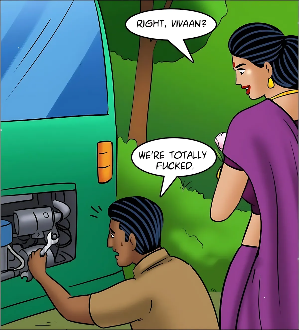 Velamma All Episodes Comics, 126 . Velamma - Episode 126 - Rickshaw Rendezvous, page 56 of 143