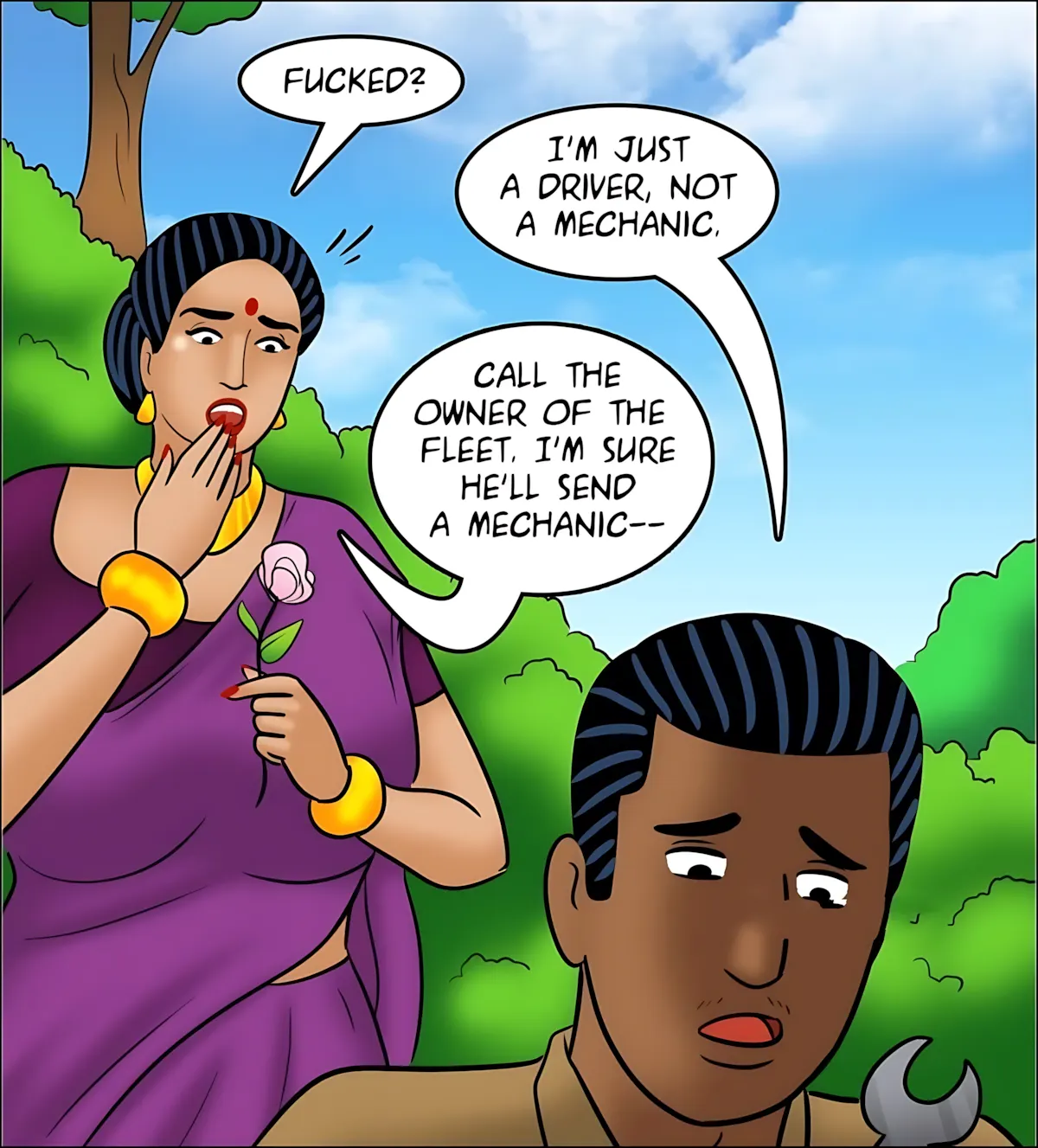 Velamma All Episodes Comics, 126 . Velamma - Episode 126 - Rickshaw Rendezvous, page 57 of 143