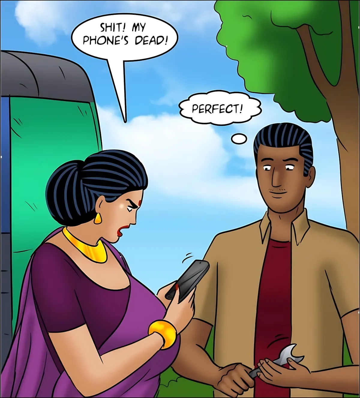 Velamma All Episodes Comics, 126 . Velamma - Episode 126 - Rickshaw Rendezvous, page 60 of 143