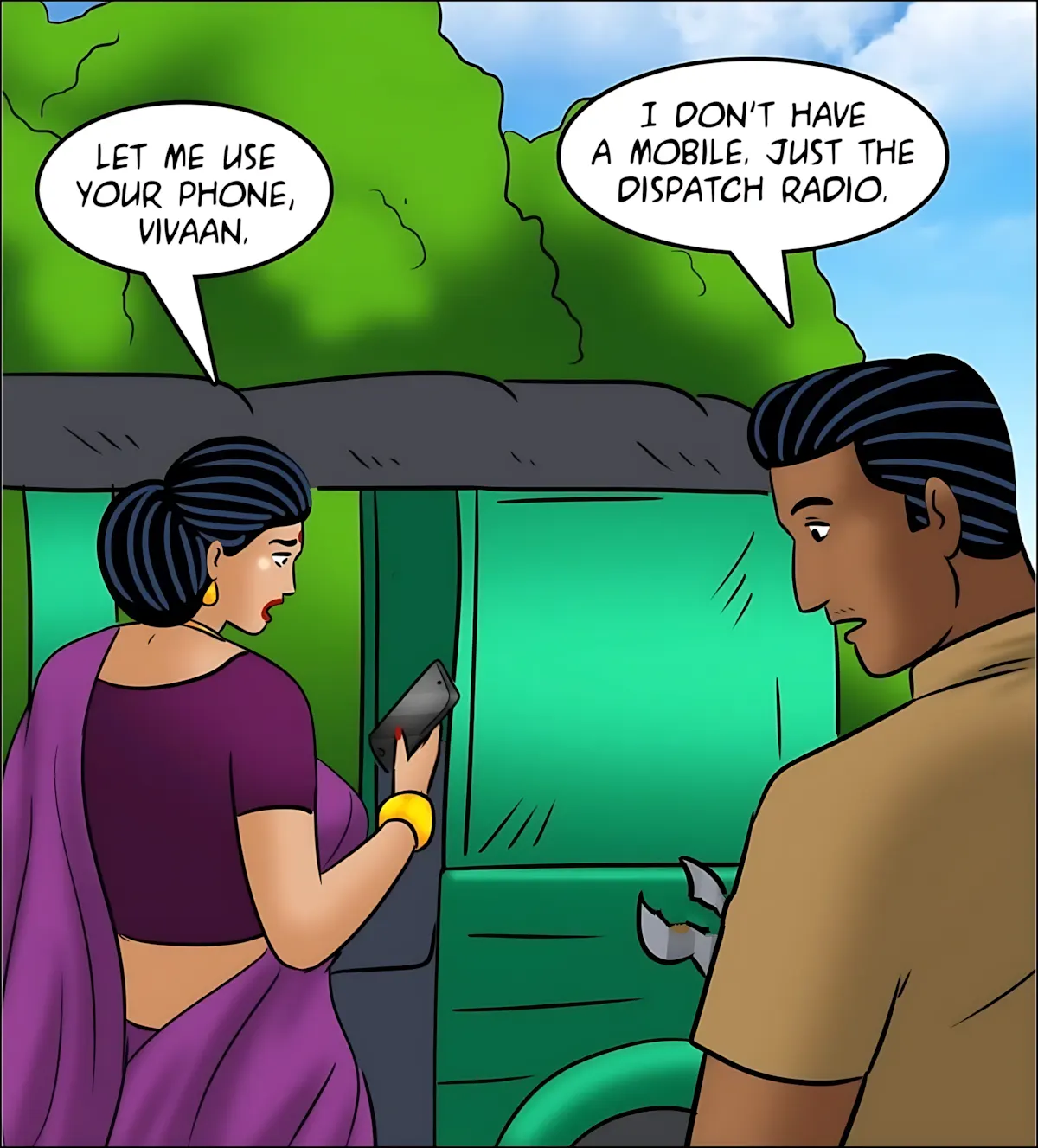 Velamma All Episodes Comics, 126 . Velamma - Episode 126 - Rickshaw Rendezvous, page 61 of 143