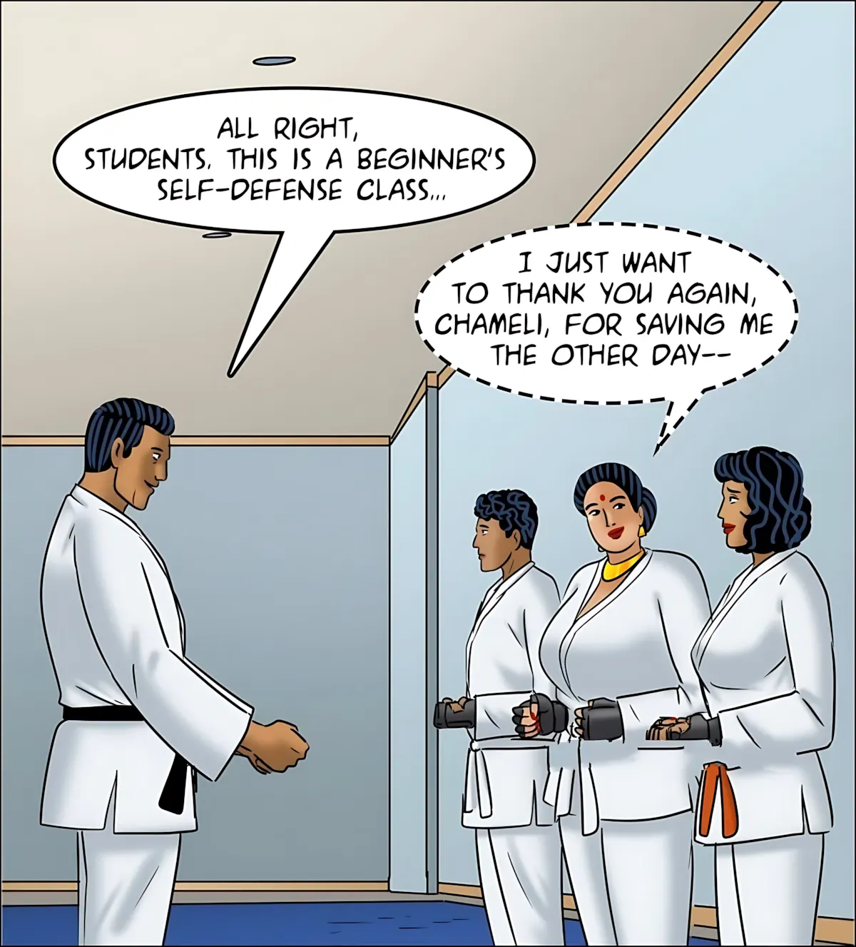 Velamma All Episodes Comics, 125 . Velamma - Episode 125 - A New Technique, page 45 of 142