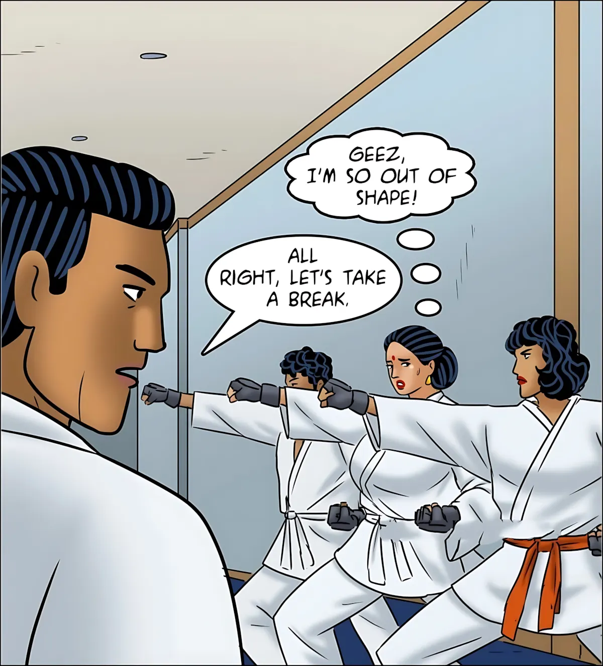 Velamma All Episodes Comics, 125 . Velamma - Episode 125 - A New Technique, page 51 of 142