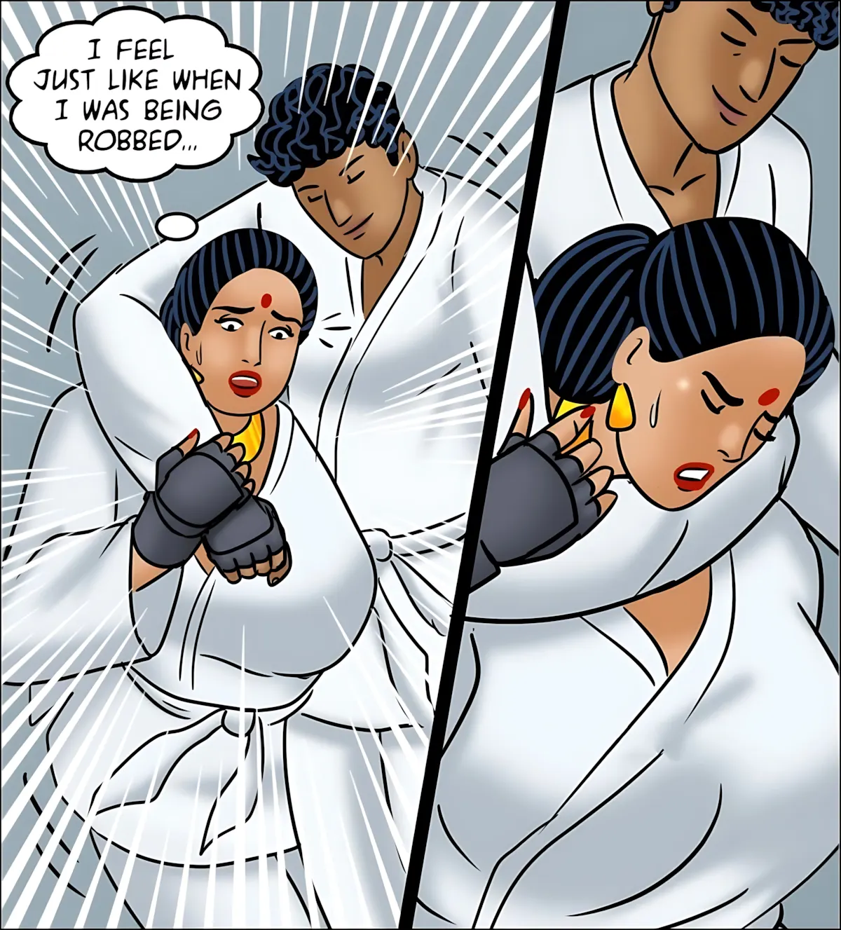 Velamma All Episodes Comics, 125 . Velamma - Episode 125 - A New Technique, page 57 of 142