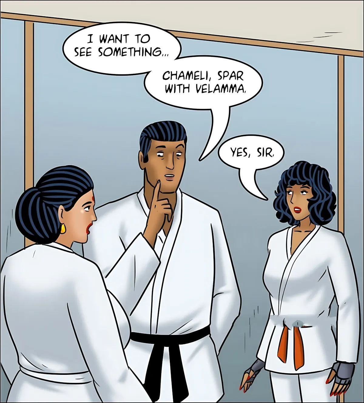 Velamma All Episodes Comics, 125 . Velamma - Episode 125 - A New Technique, page 61 of 142