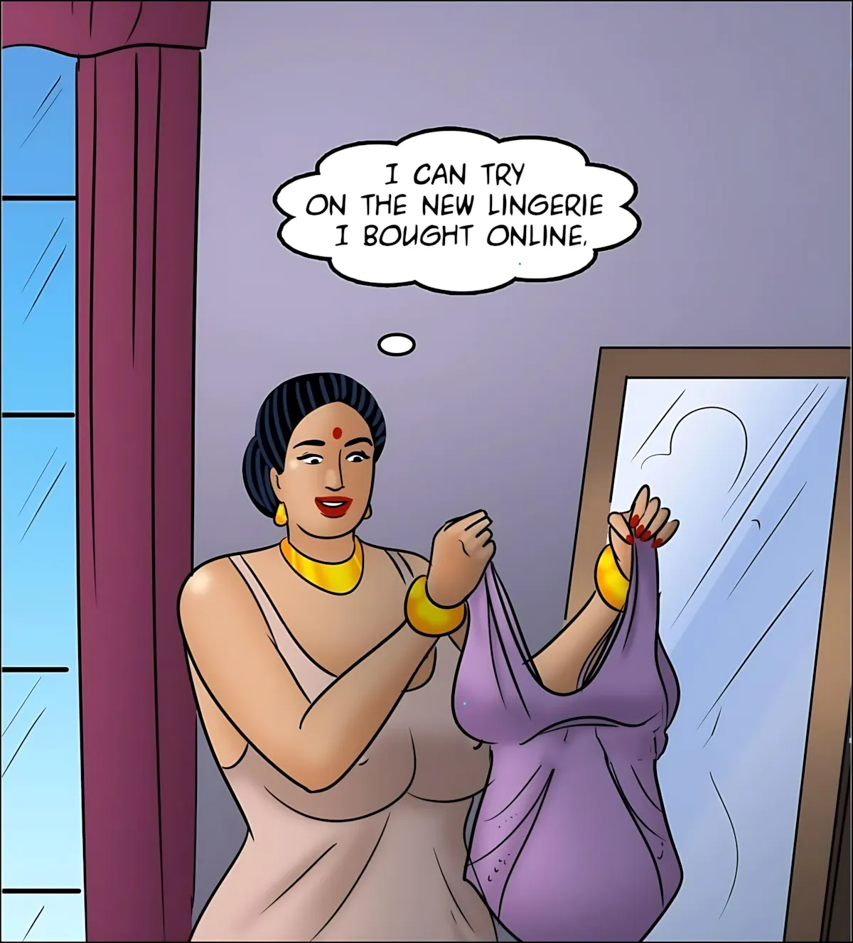 Velamma All Episodes Comics, 124 . Velamma - Episode 124 - Blind Man's Bluff, page 6 of 146