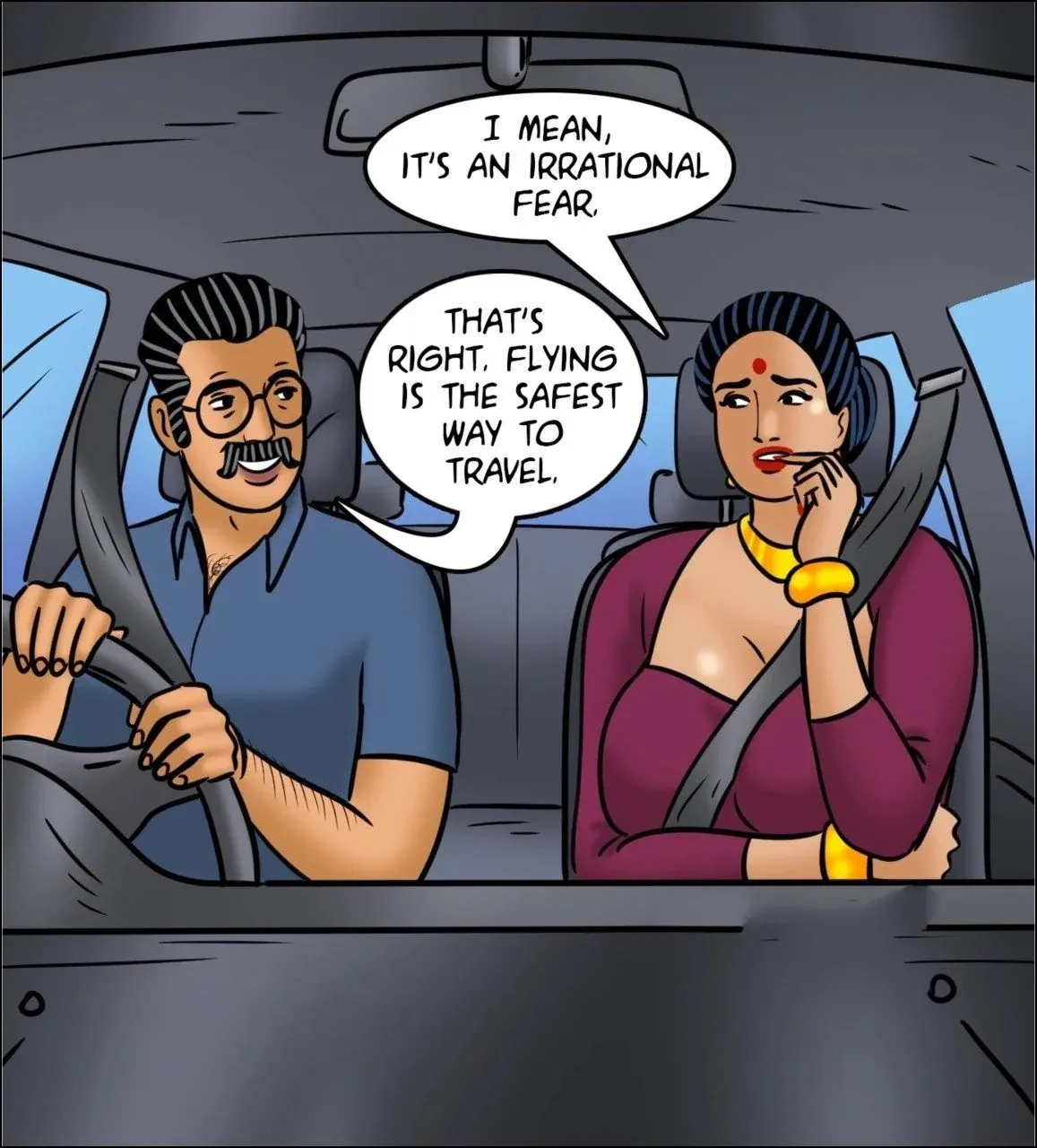 Velamma All Episodes Comics, 123 . Velamma - Episode 123 - Fear of Flying, page 31 of 142