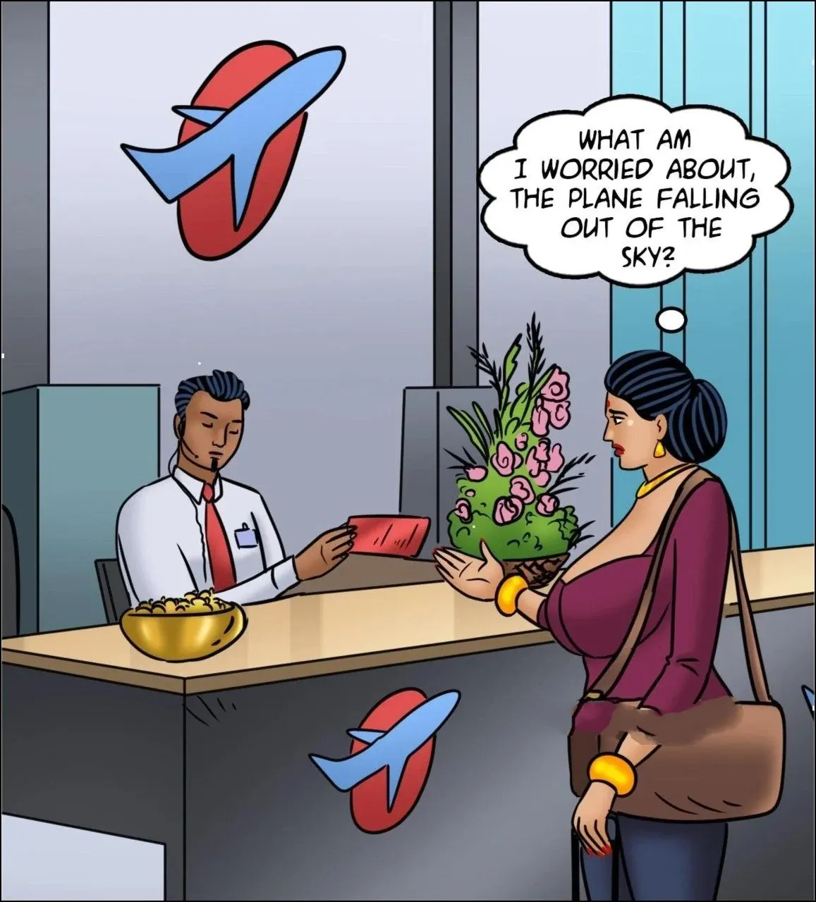 Velamma All Episodes Comics, 123 . Velamma - Episode 123 - Fear of Flying, page 32 of 142