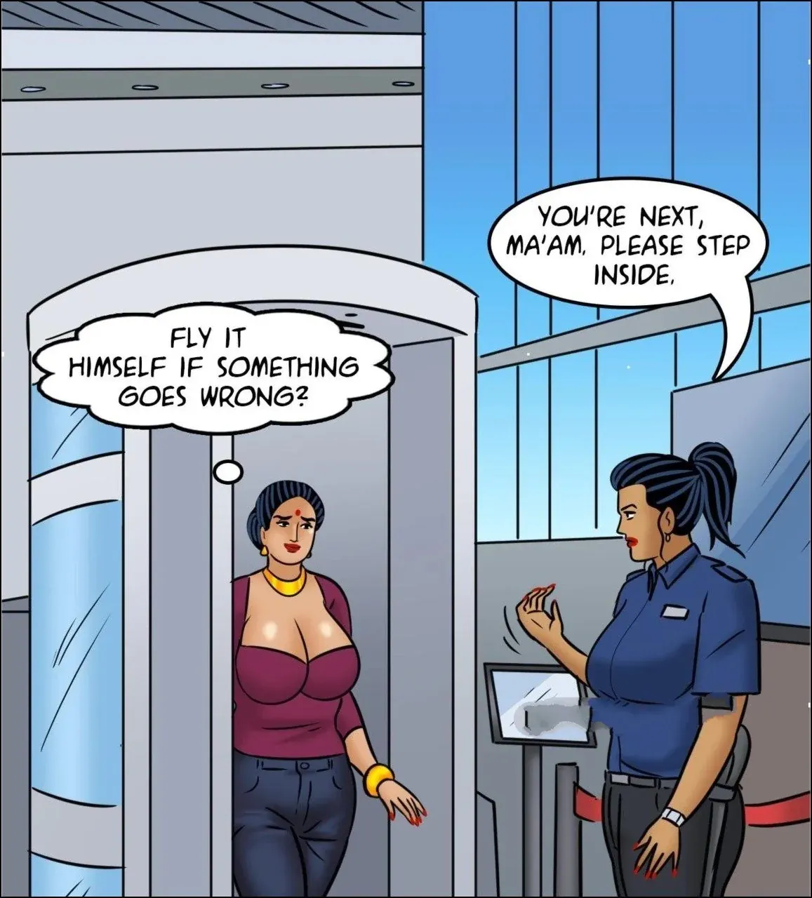 Velamma All Episodes Comics, 123 . Velamma - Episode 123 - Fear of Flying, page 34 of 142
