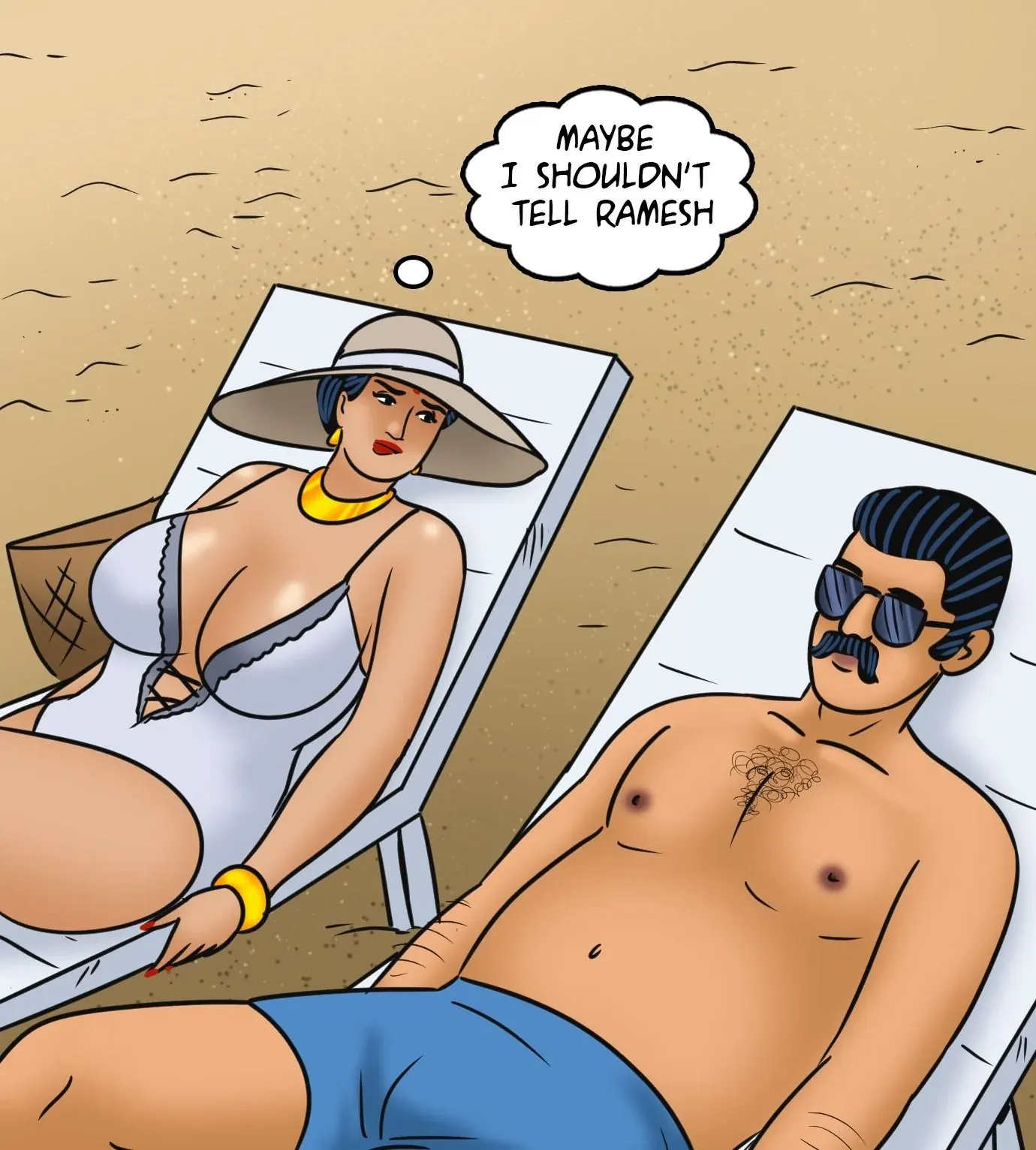 Velamma All Episodes Comics, 122 . Velamma - Episode 122 - Velamma Gets A Tattoo, page 25 of 143