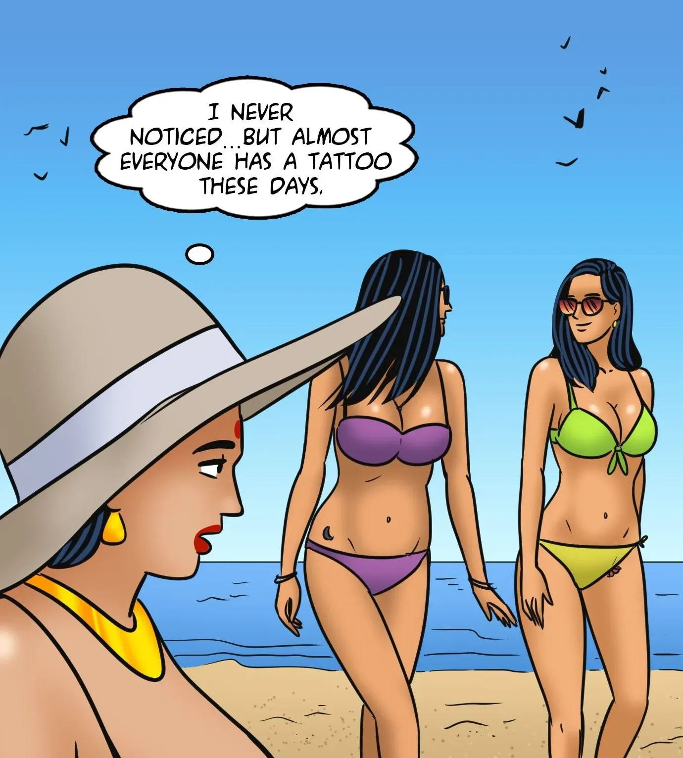 Velamma All Episodes Comics, 122 . Velamma - Episode 122 - Velamma Gets A Tattoo, page 27 of 143