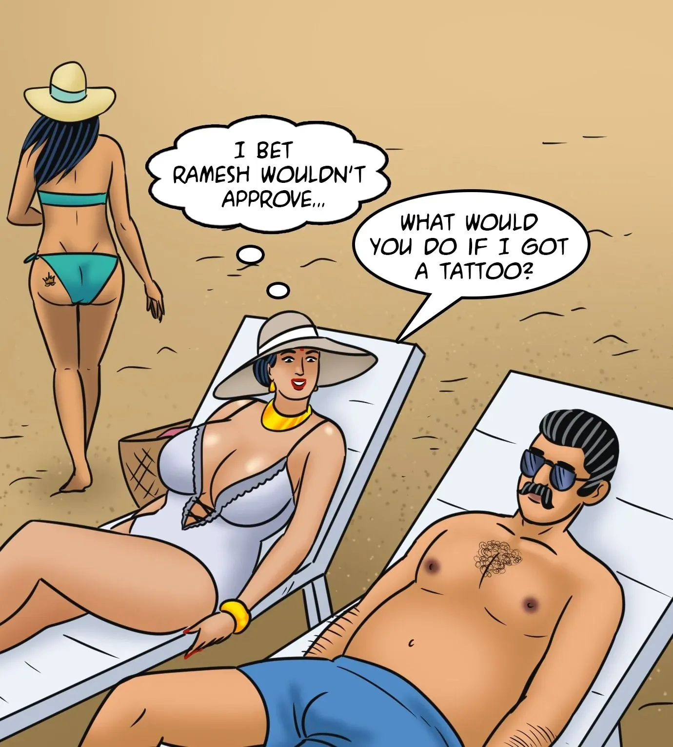 Velamma All Episodes Comics, 122 . Velamma - Episode 122 - Velamma Gets A Tattoo, page 29 of 143
