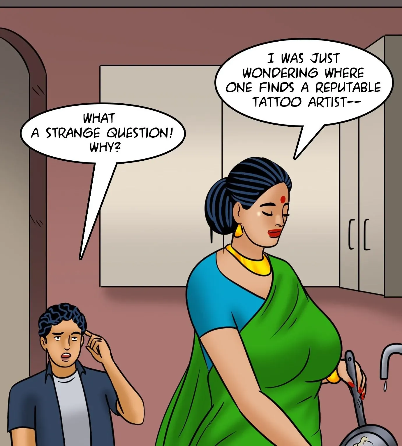 Velamma All Episodes Comics, 122 . Velamma - Episode 122 - Velamma Gets A Tattoo, page 40 of 143